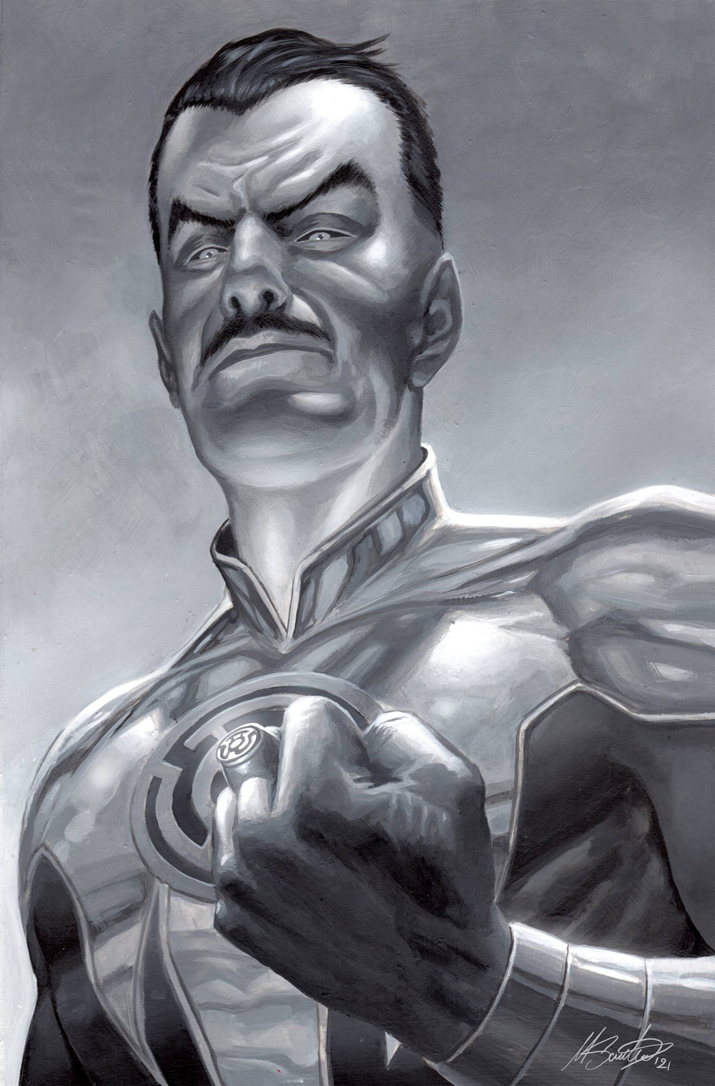 GREEN LANTERN #7 CVR B SANTUCCI CARD STOCK VAR