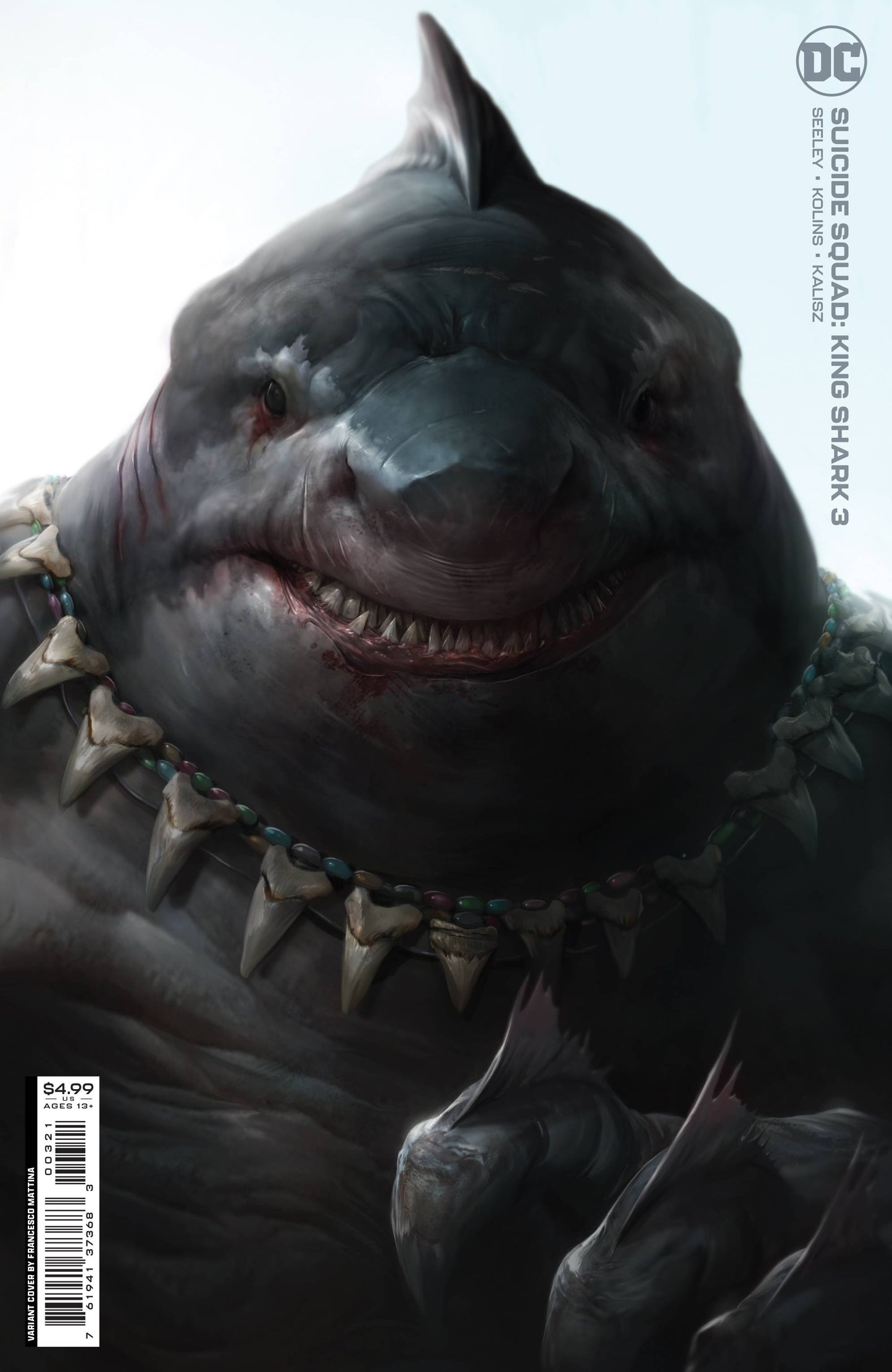 SUICIDE SQUAD KING SHARK #3 (OF 6) CVR B MATTINA CARD STOCK VAR