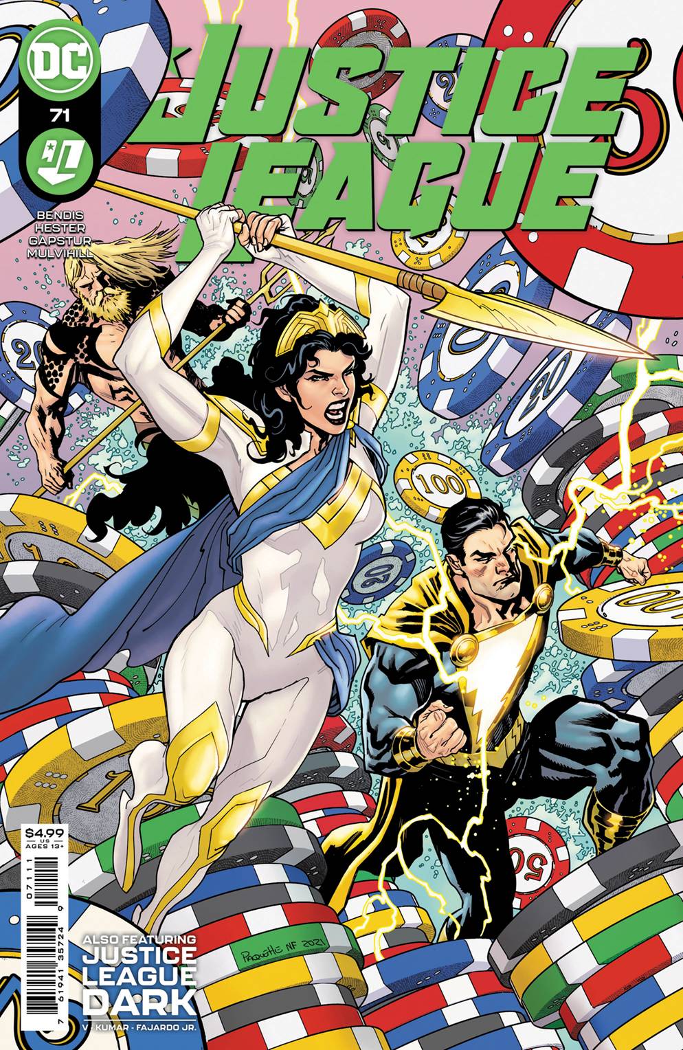 JUSTICE LEAGUE #71 CVR A PAQUETTE & FAIRBURN