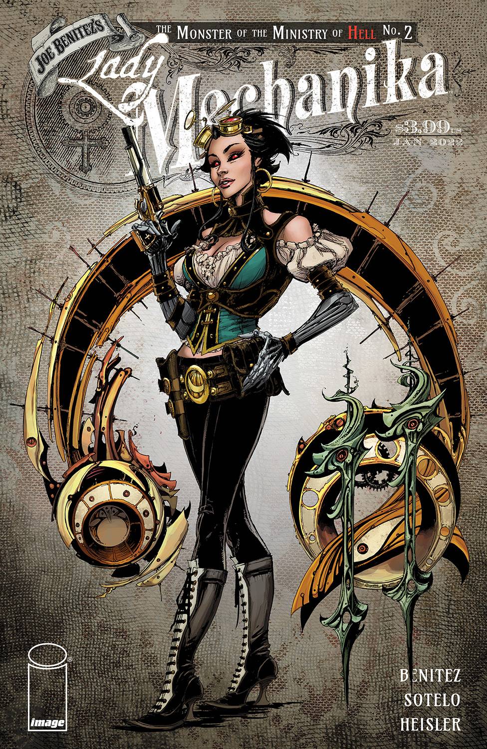 LADY MECHANIKA MONSTER OF MINISTRY #2 (OF 4) CVR A BENITEZ
