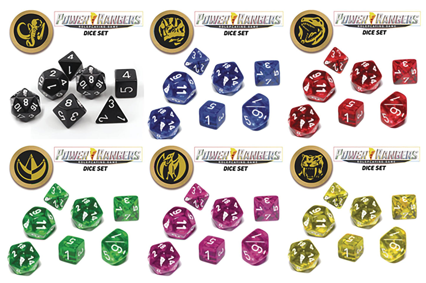 POWER RANGERS RPG BLUE DICE SET