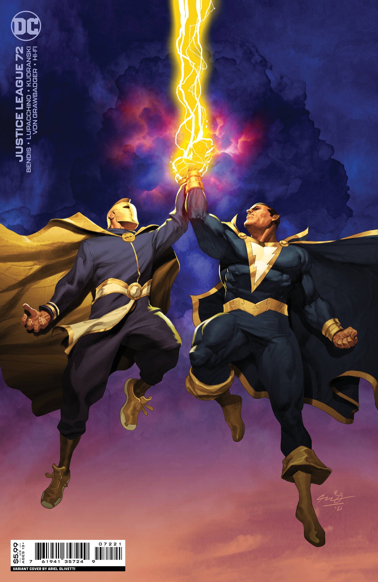 JUSTICE LEAGUE #72 CVR B MARQUEZ CARD STOCK VAR