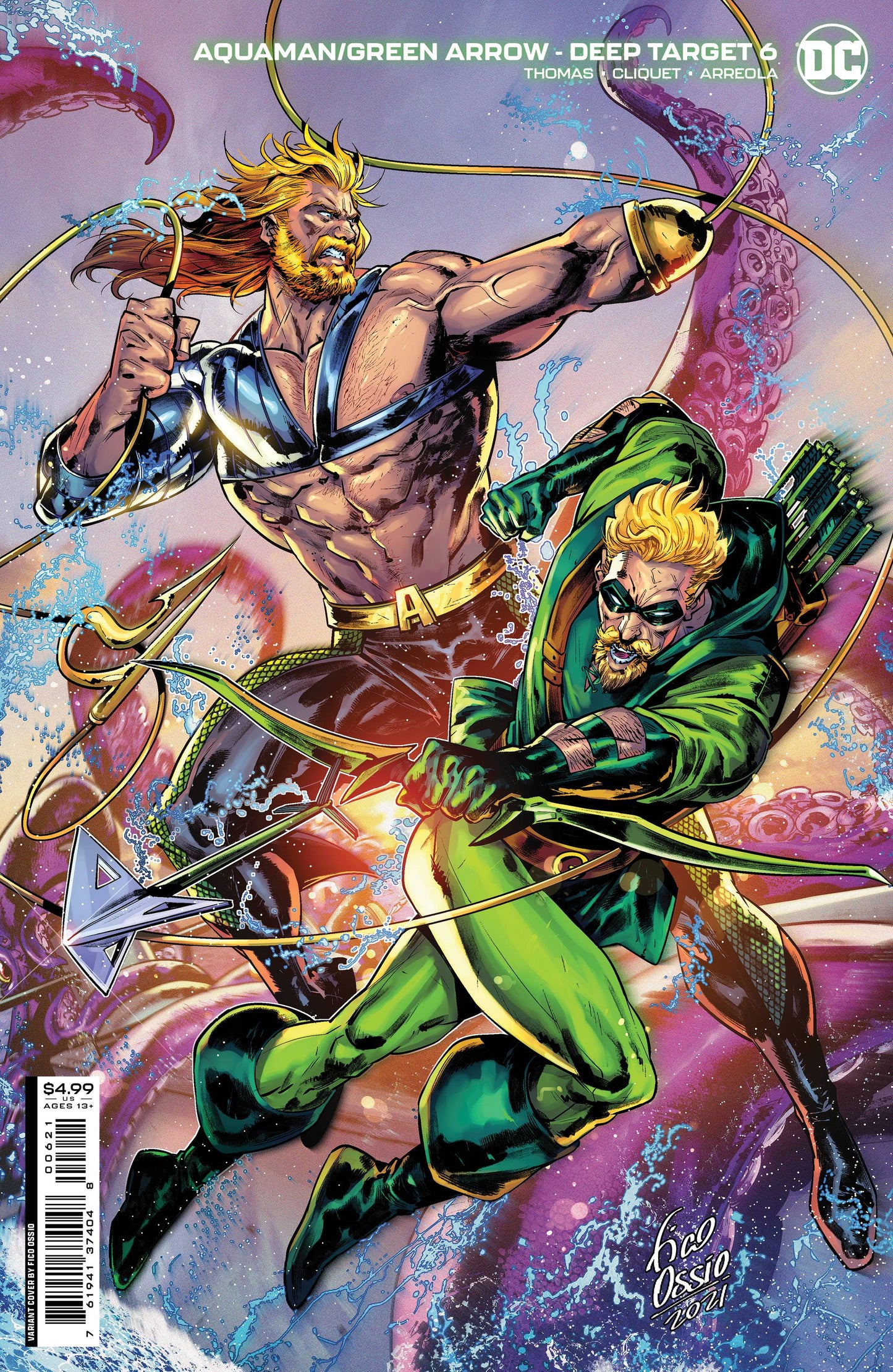 AQUAMAN GREEN ARROW DEEP TARGET #6 (OF 7) CVR B