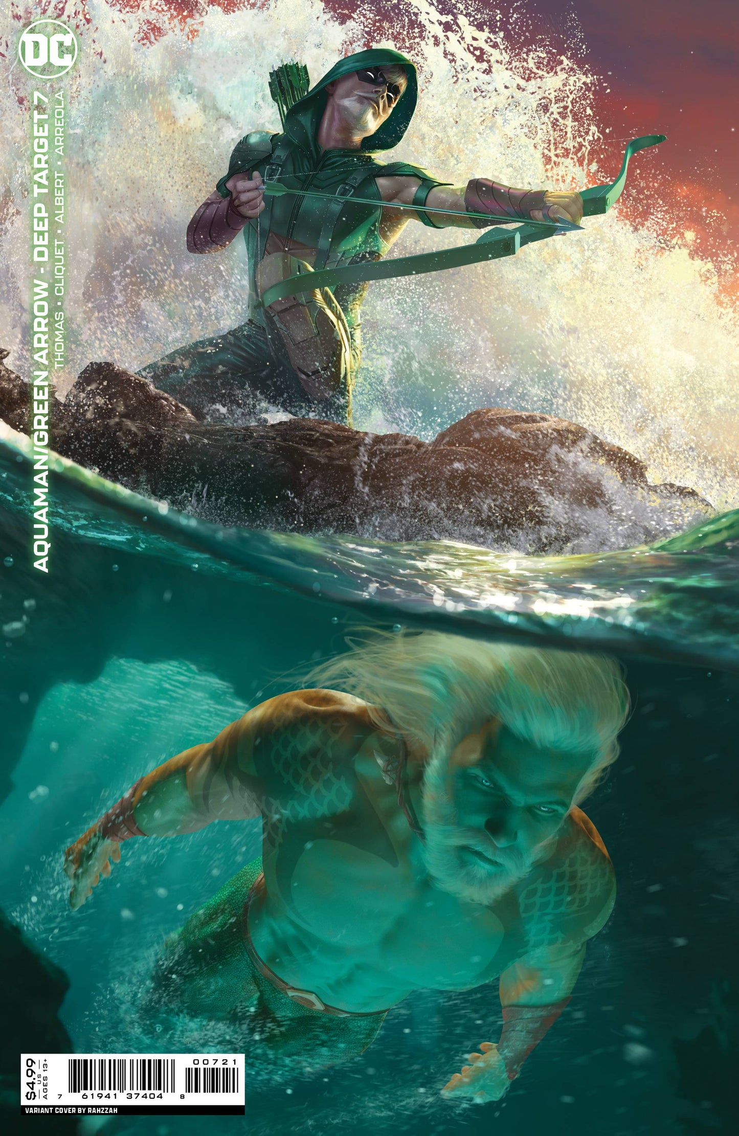 AQUAMAN GREEN ARROW DEEP TARGET #7 (OF 7) CVR B