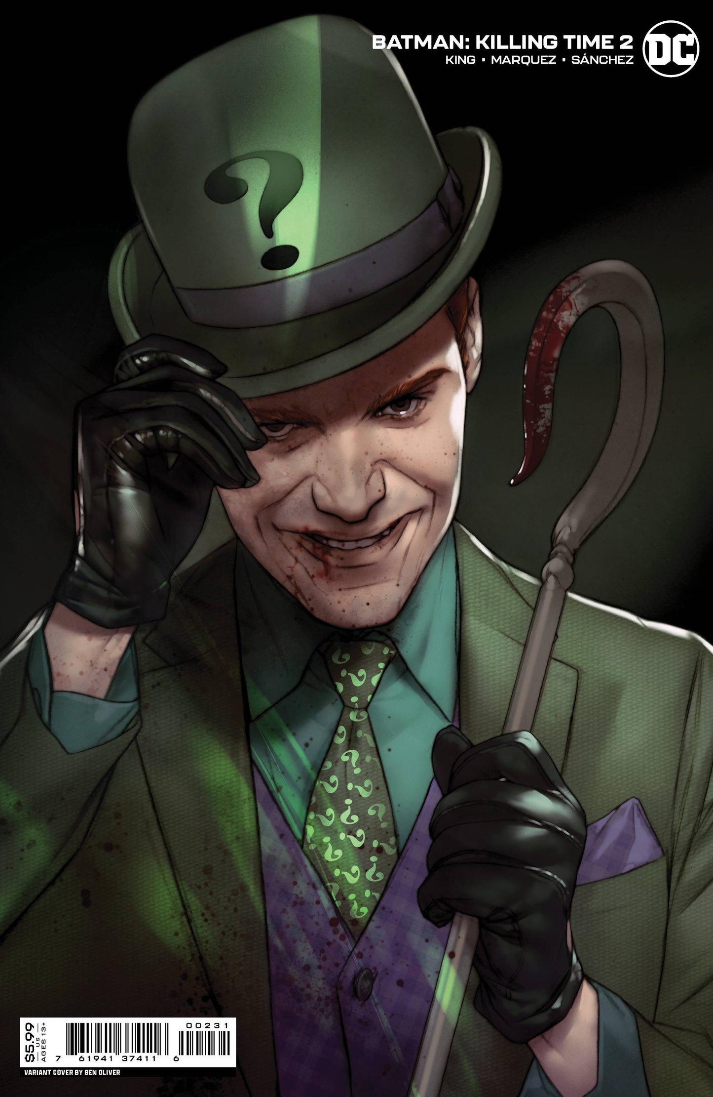 BATMAN KILLING TIME #2 CVR C 25 COPY OLIVER CARDSTOCK
