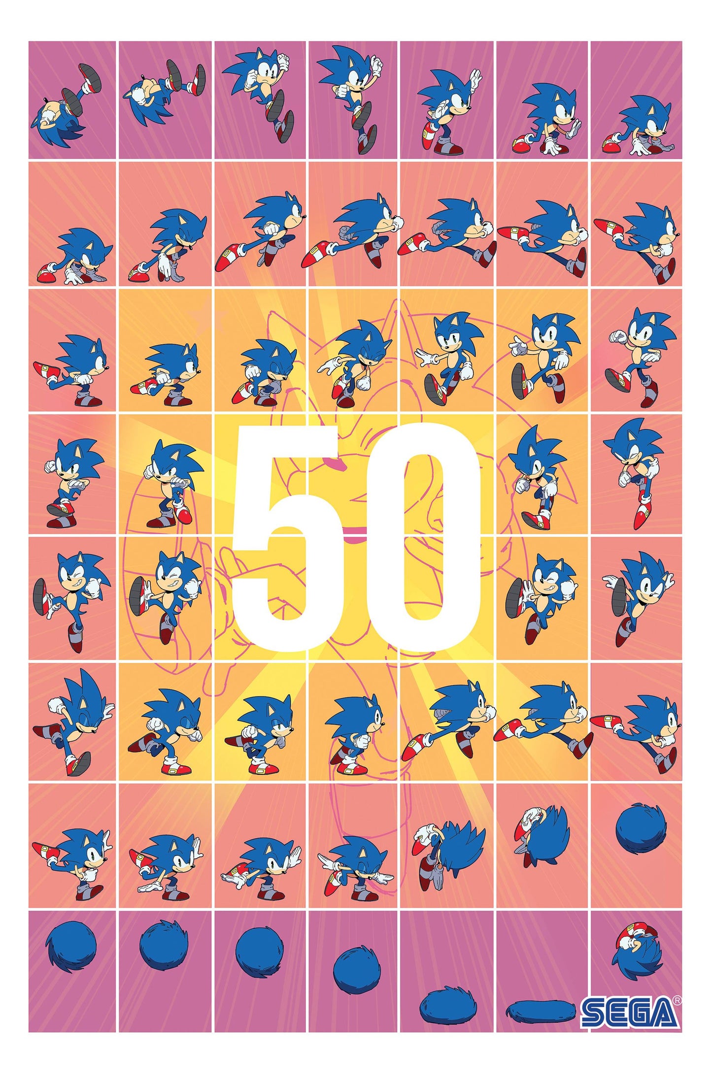 SONIC THE HEDGEHOG #50 CVR H 25 COPY HESSE