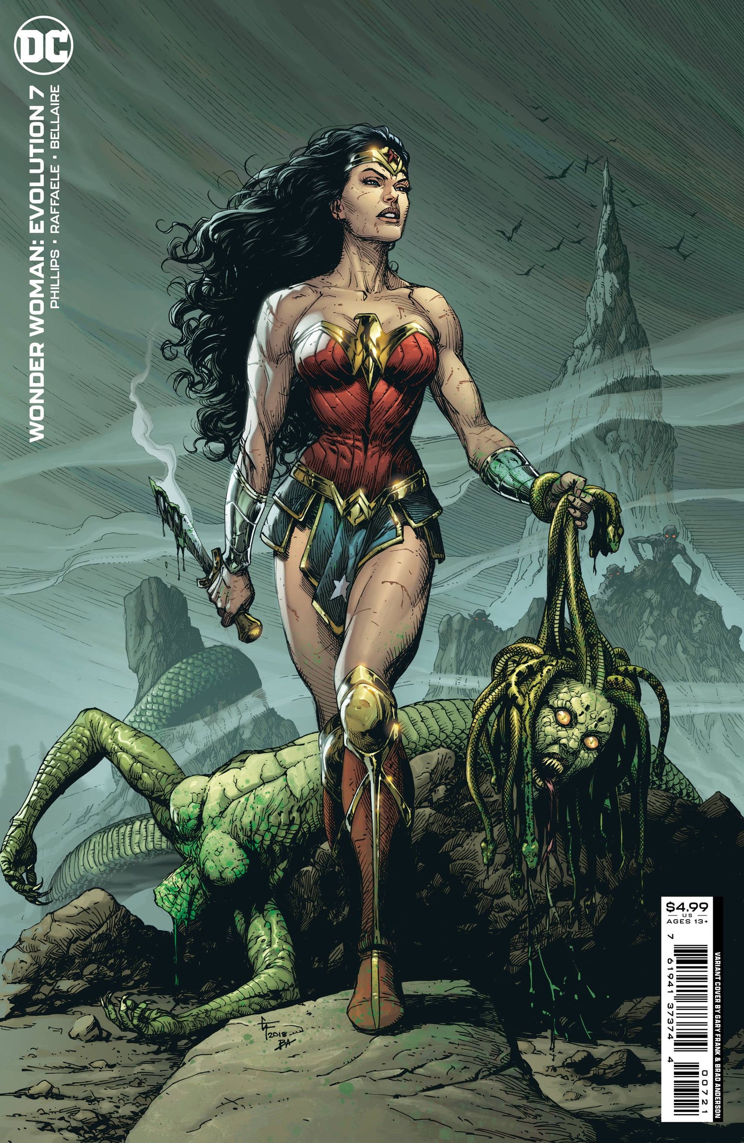 WONDER WOMAN EVOLUTION #7 (OF 8) CVR B FRANK CARD STOCK VAR