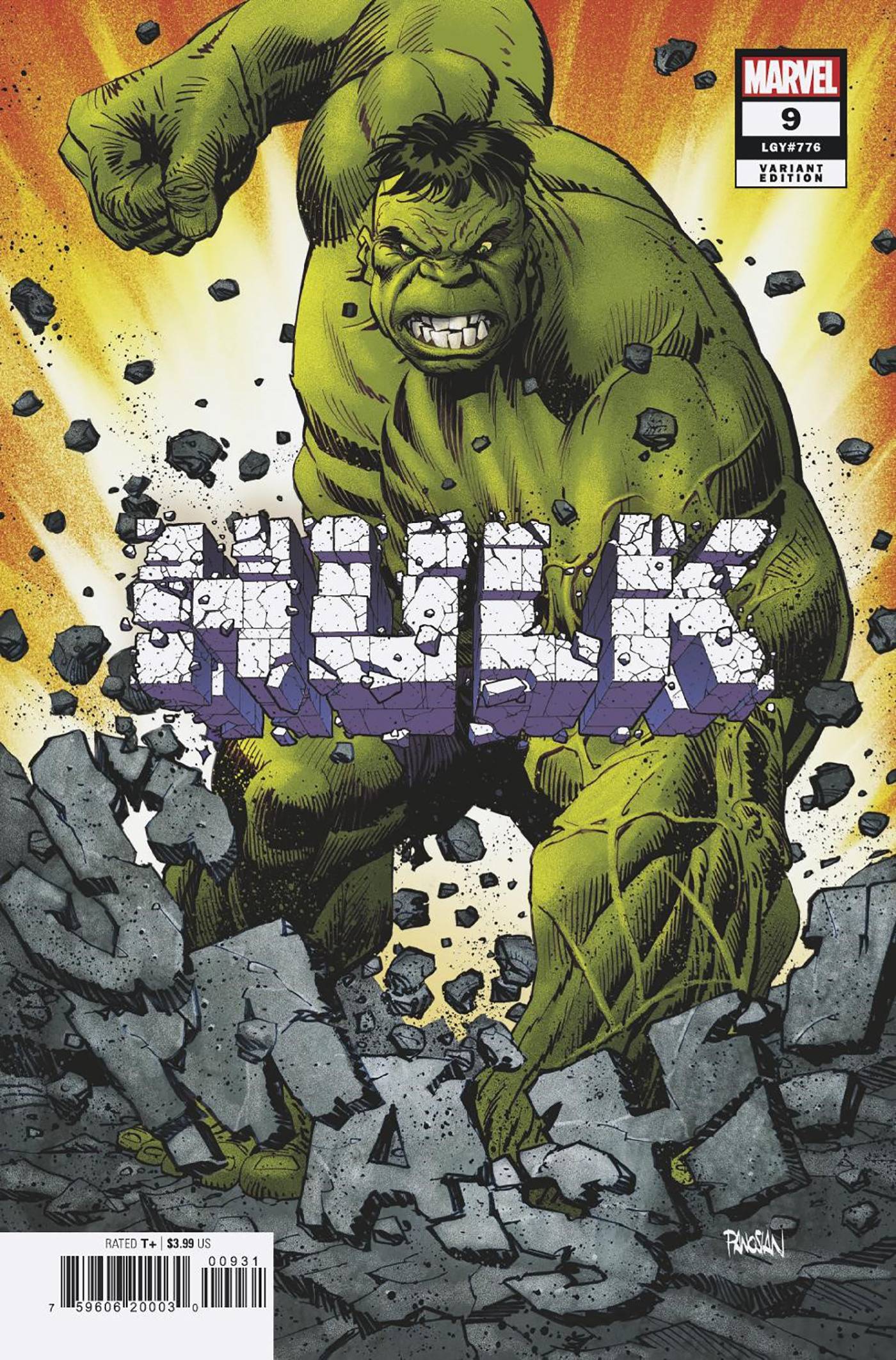 HULK #9 25 COPY INCV PANOSIAN VAR
