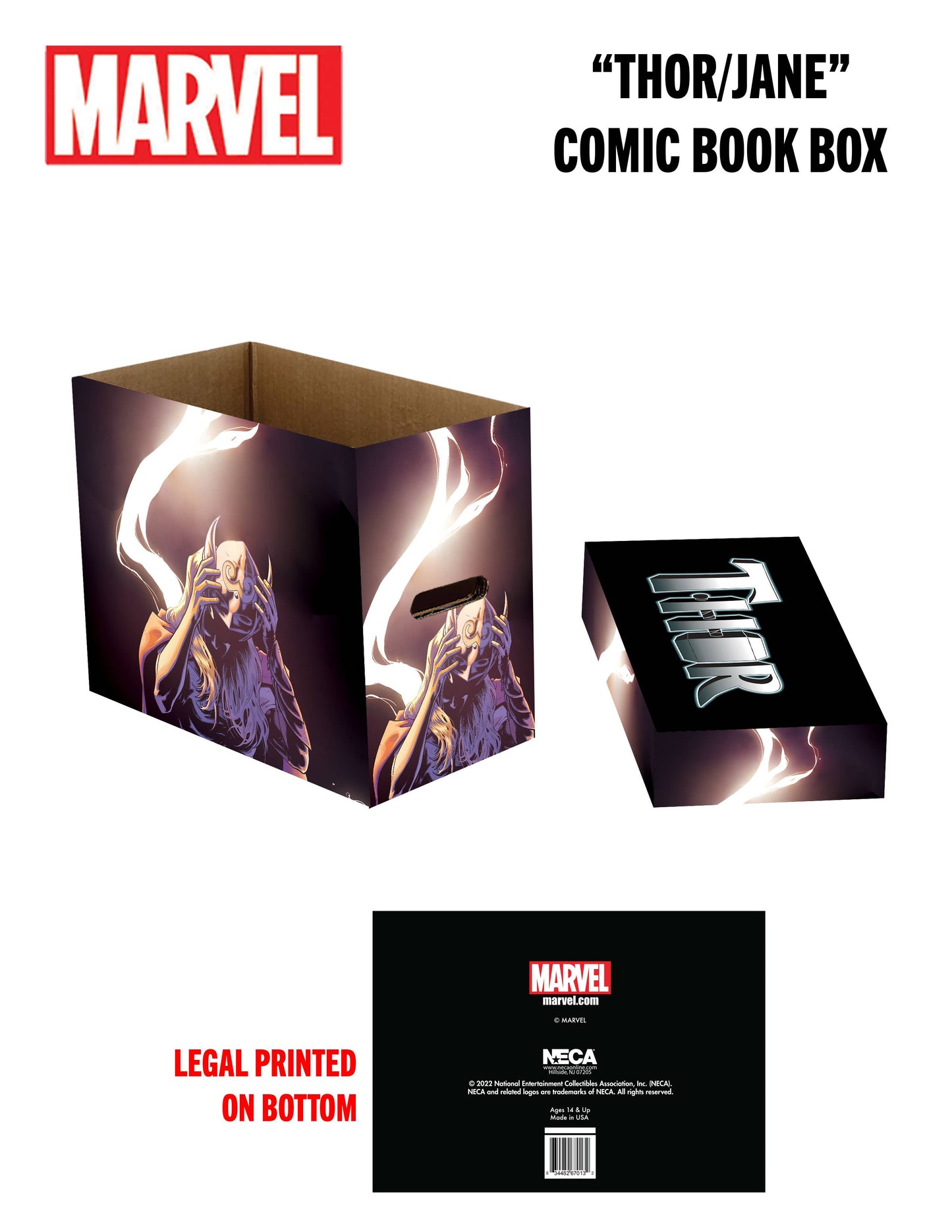 MARVEL THOR SHORT COMIC STORAGE BOX