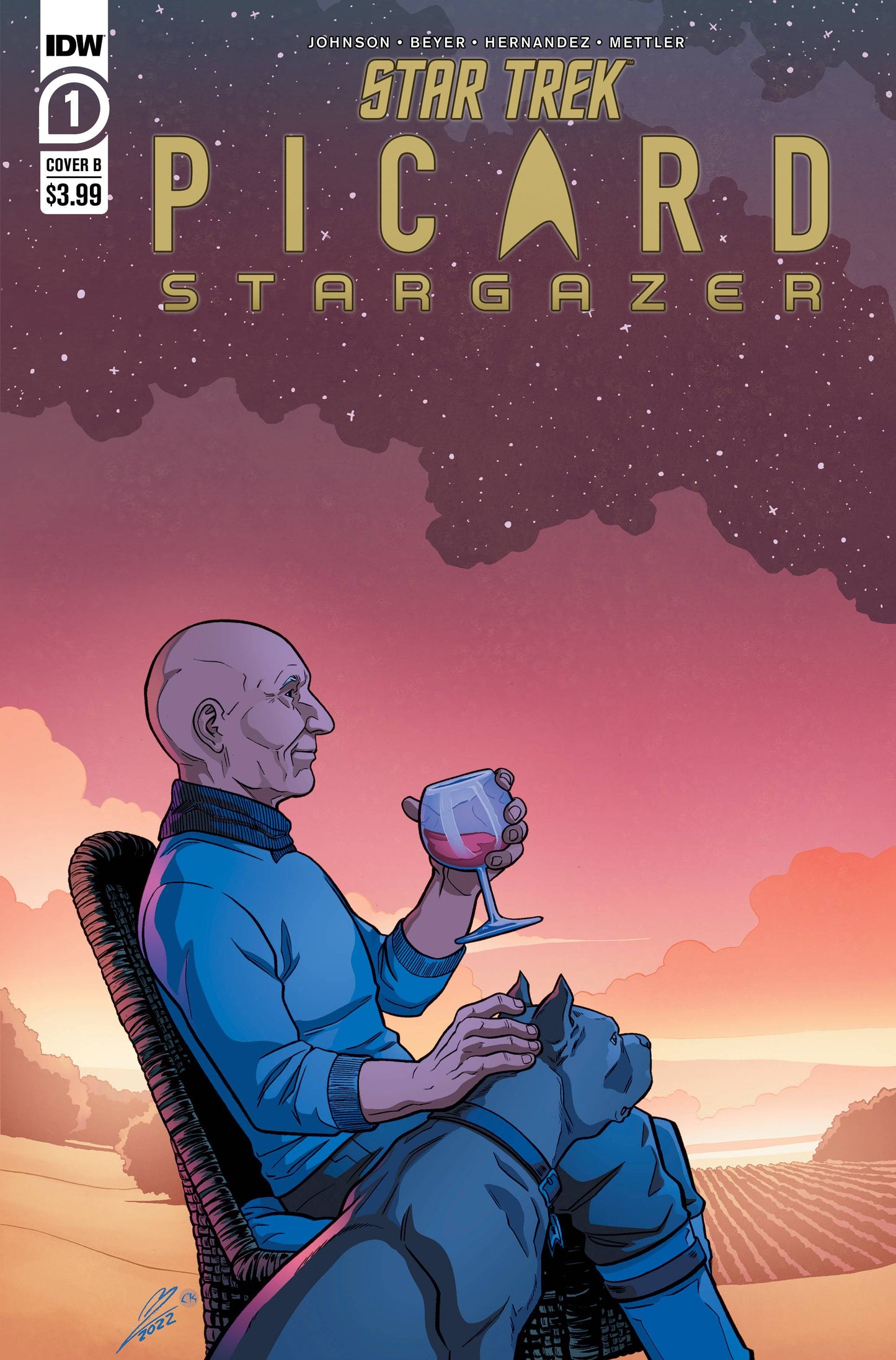 STAR TREK PICARD STARGAZER #1 CVR B LEVENS