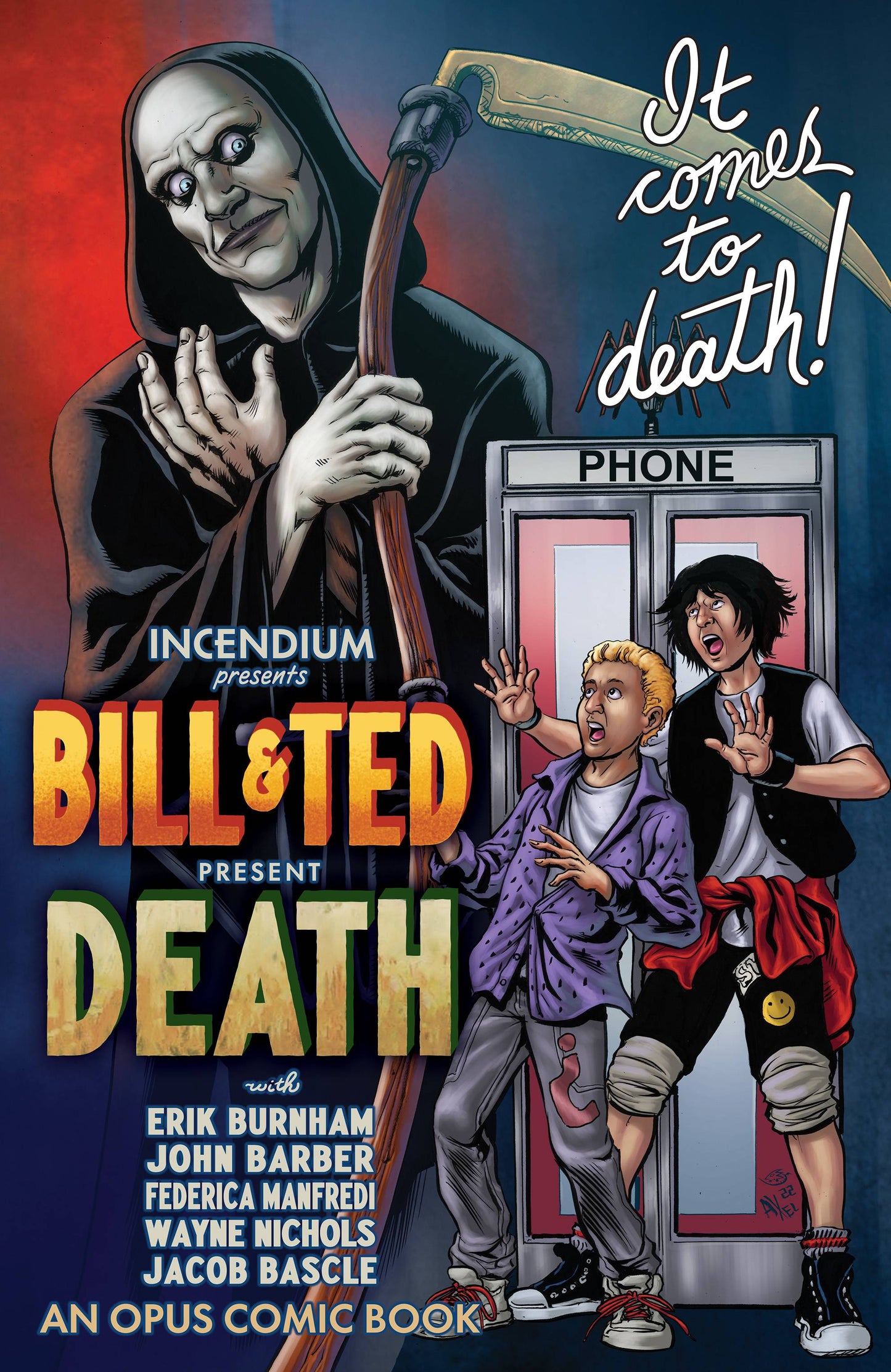 BILL & TED PRESENT DEATH ONE SHOT CVR B 5 COPY INCV