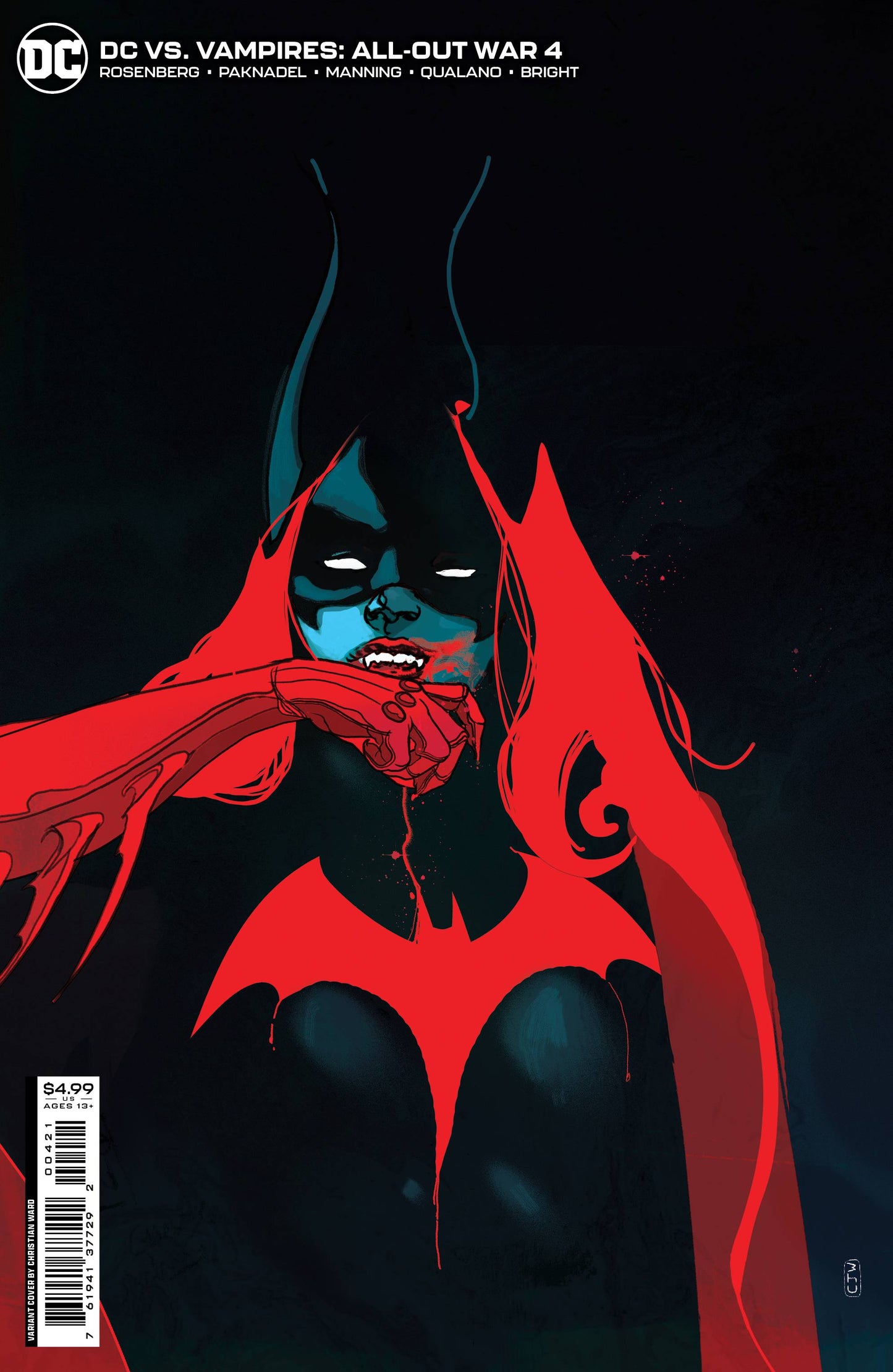 DC VS VAMPIRES ALL-OUT WAR #4 (OF 6) CVR B WARD CARD STOCK VAR