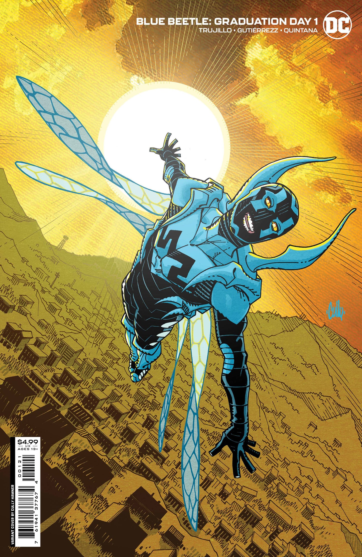 BLUE BEETLE GRADUATION DAY #1 (OF 6) CVR B HAMNER