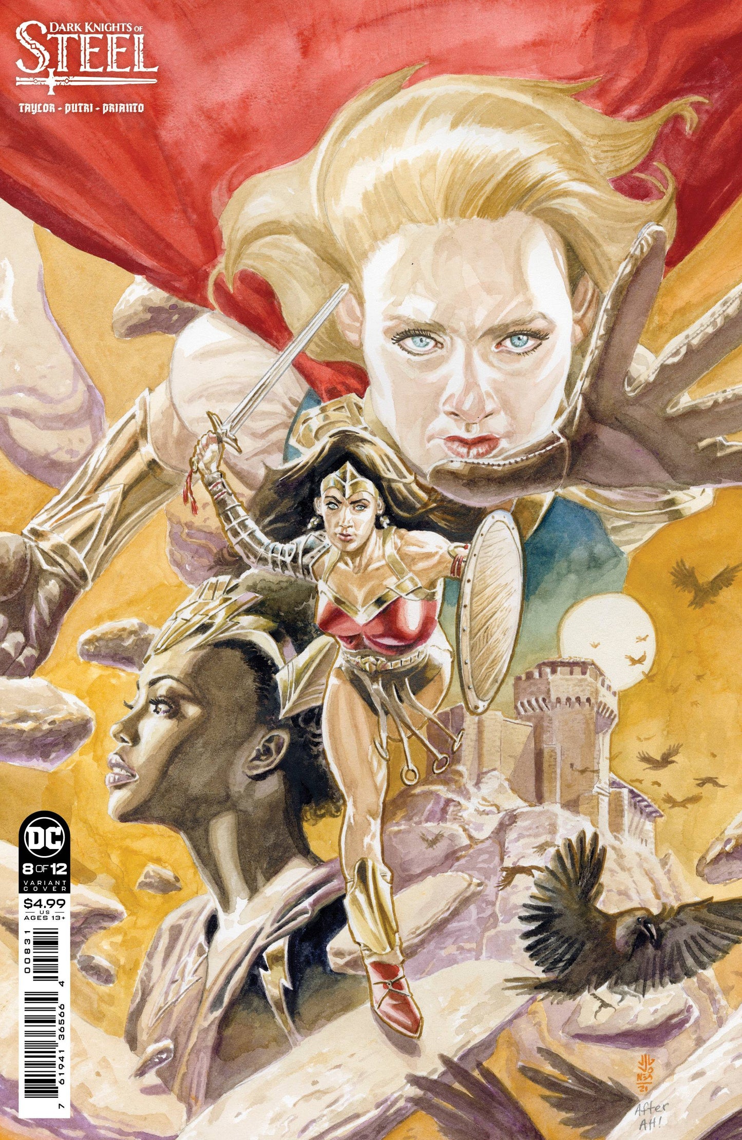 DARK KNIGHTS OF STEEL #8 (OF 12) CVR B JONES CARD STOCK VAR