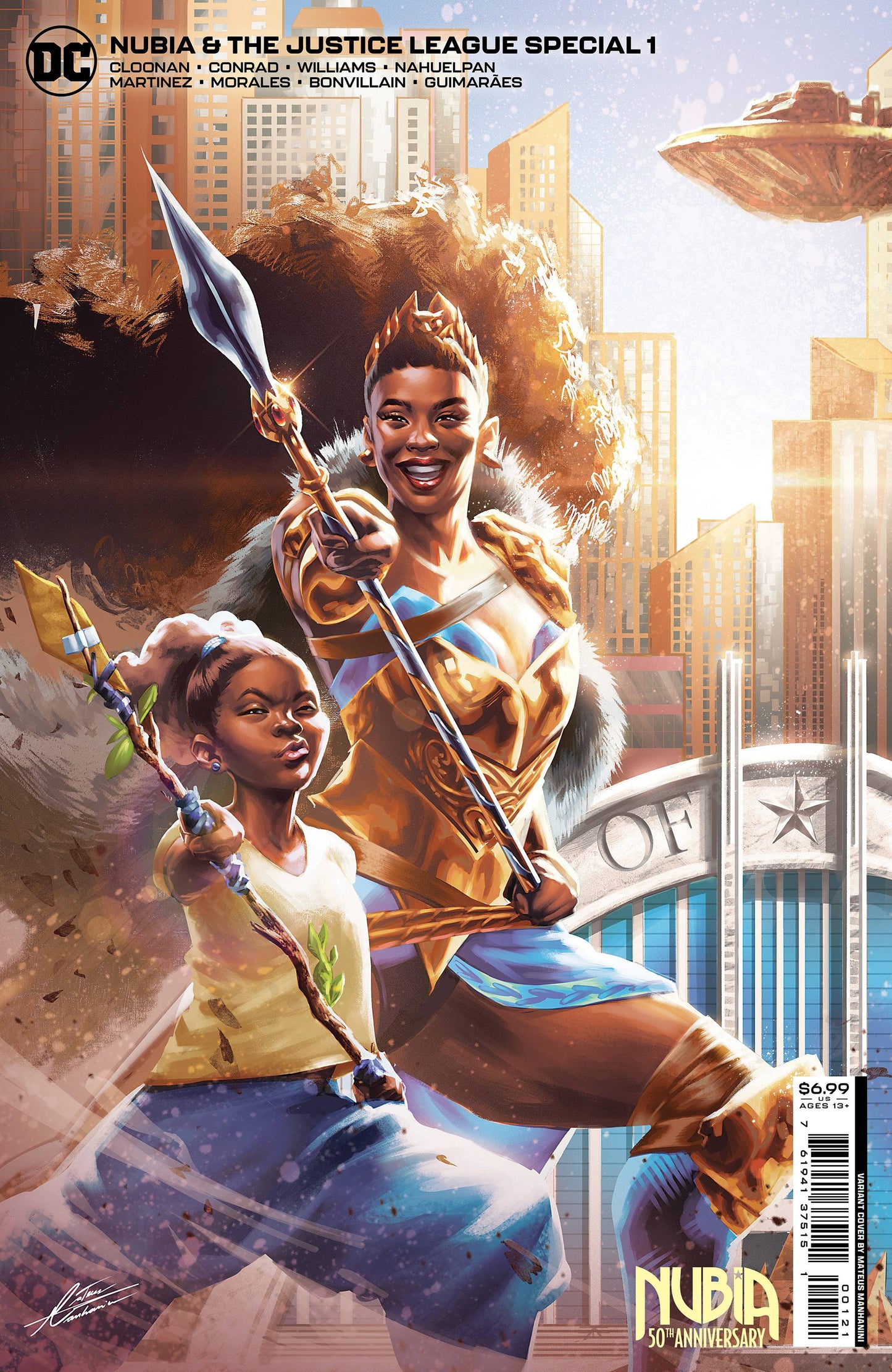 NUBIA AND THE JUSTICE LEAGUE SPEC ONE SHOT CVR B MOORE