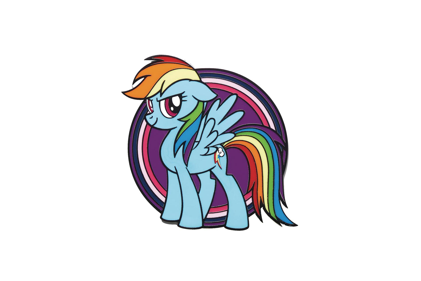 MY LITTLE PONY RAINBOW DASH AR ENAMEL PIN
