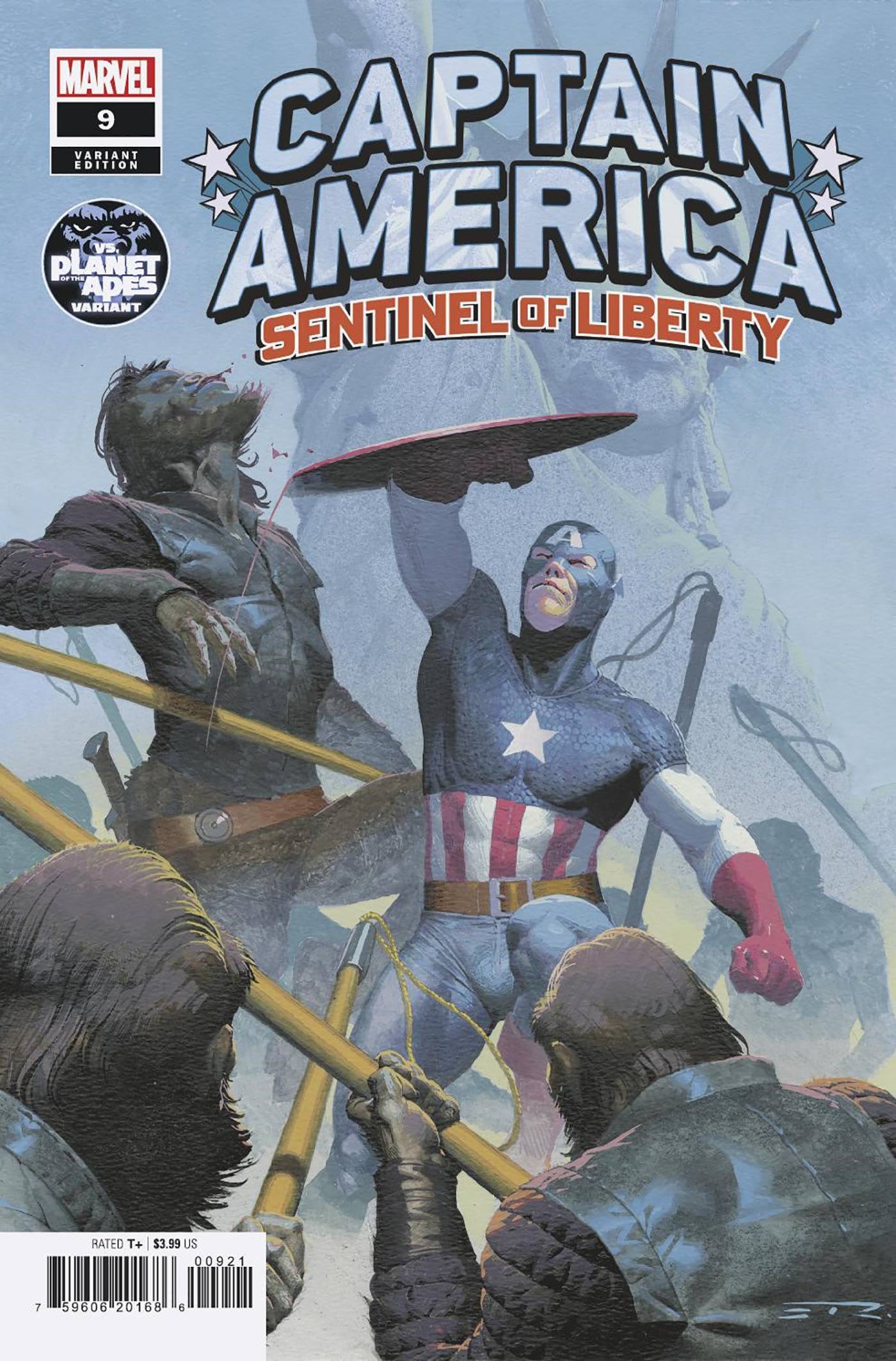 CAPTAIN AMERICA SENTINEL OF LIBERTY #9 PLANET OF THE APES VAR