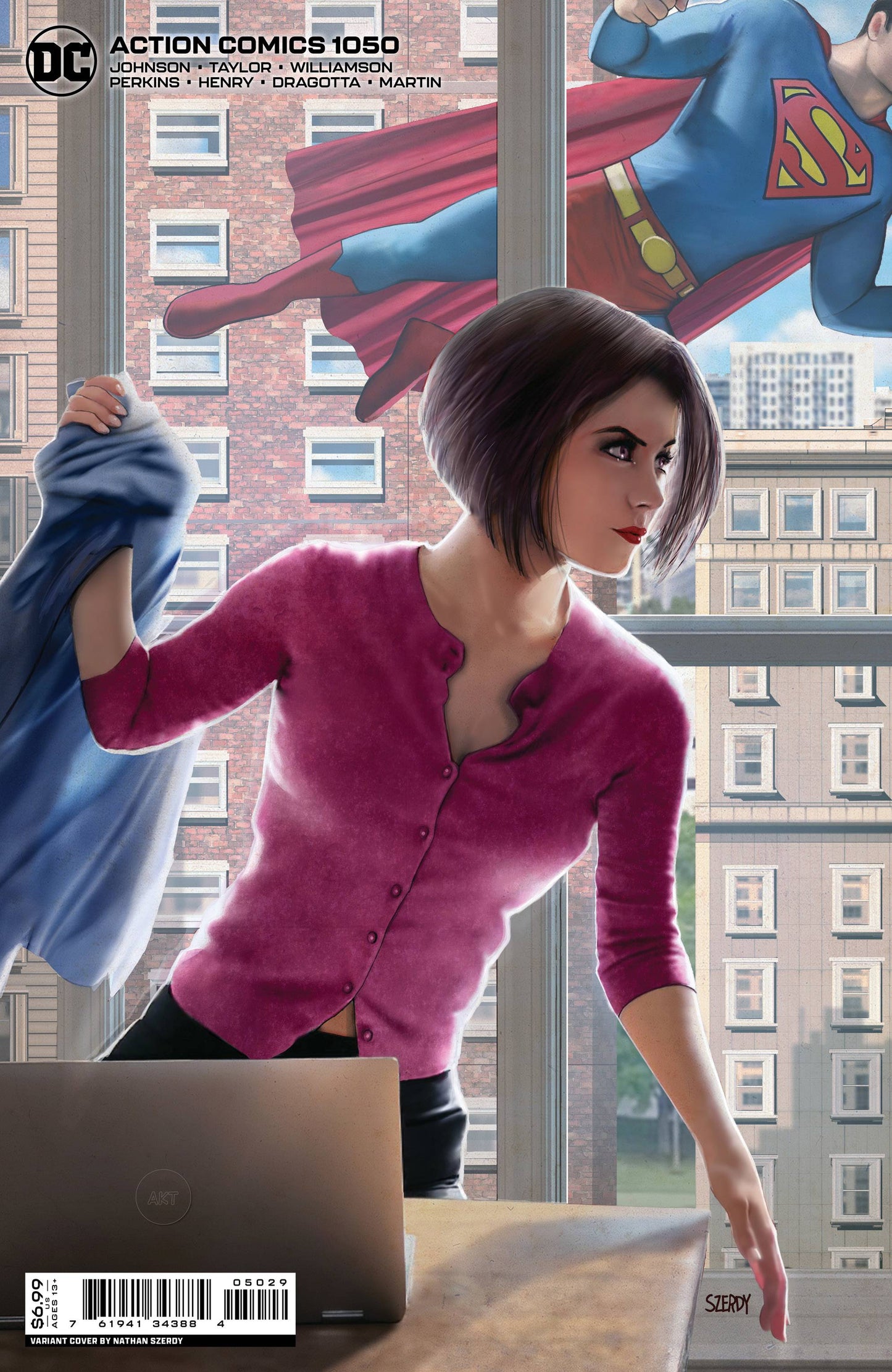 ACTION COMICS #1050 CVR P NATHAN SZERDY CARD STOCK VAR