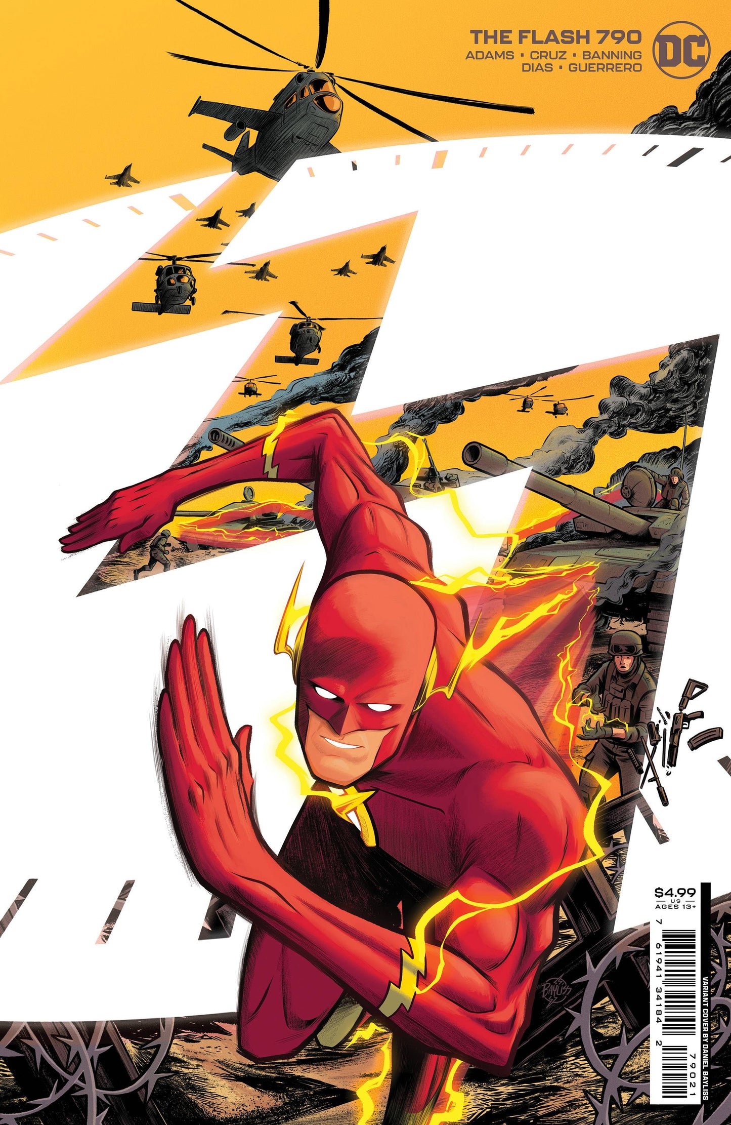 FLASH #790 CVR B DANIEL BAYLISS CARD STOCK VAR