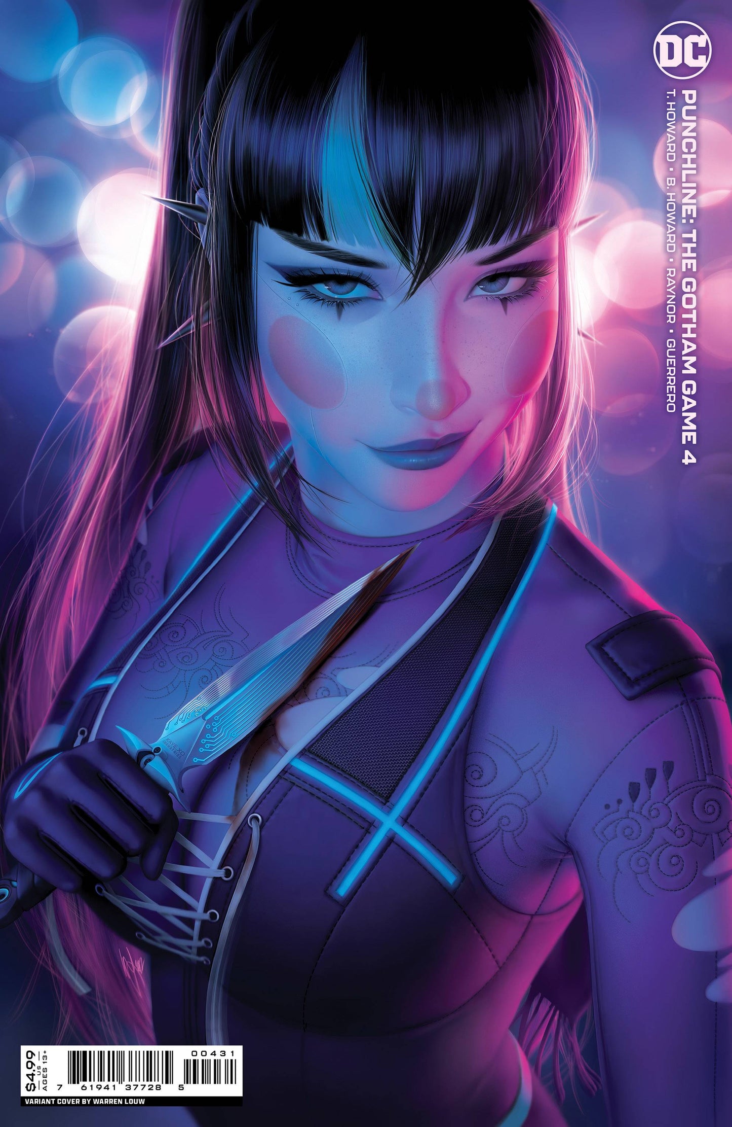 PUNCHLINE GOTHAM GAME #4 (OF 6) CVR C WARREN LOUW CARD STOCK VAR