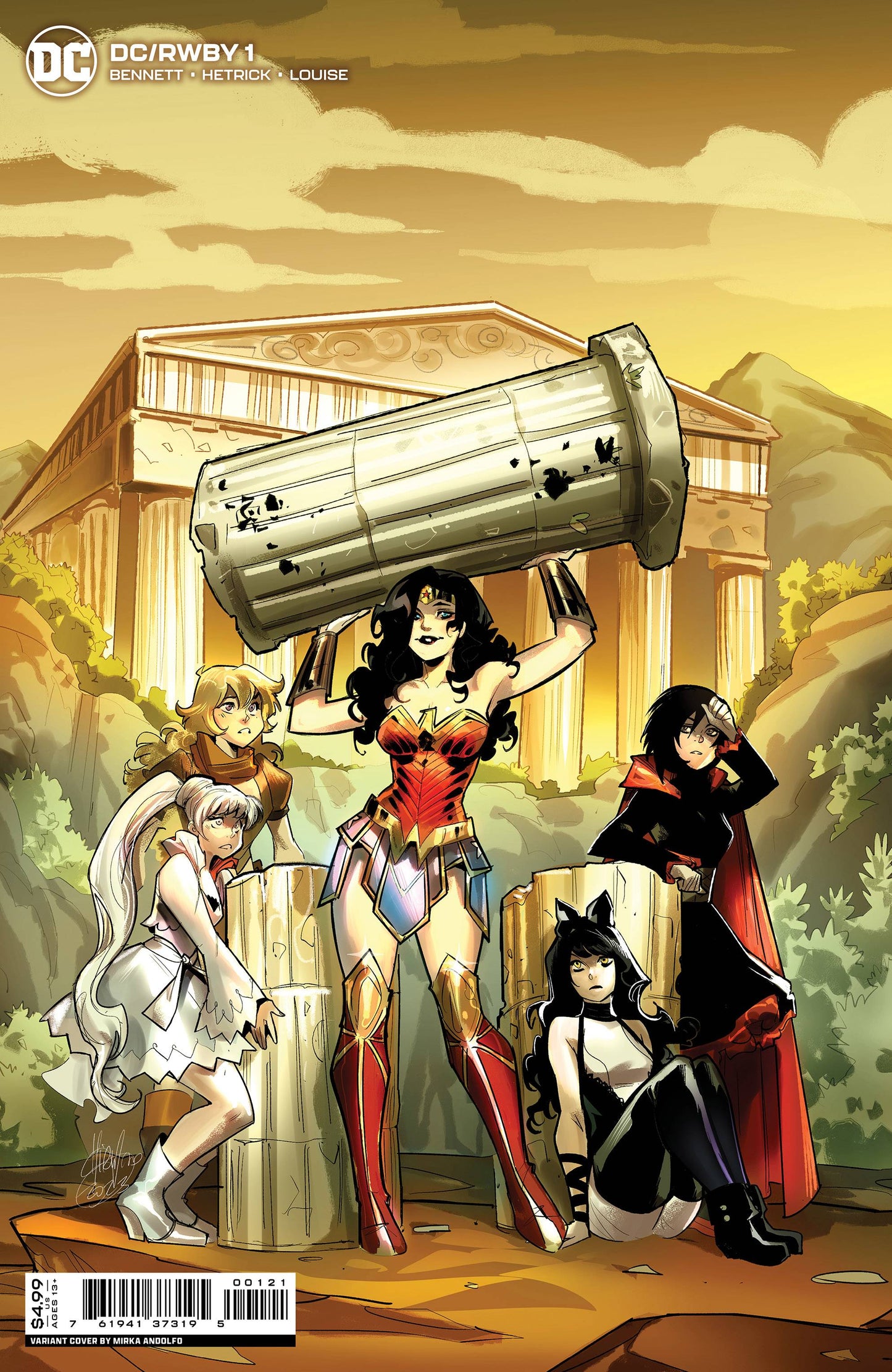DC RWBY #1 (OF 7) CVR B MIRKA ANDOLFO CARD STOCK VAR