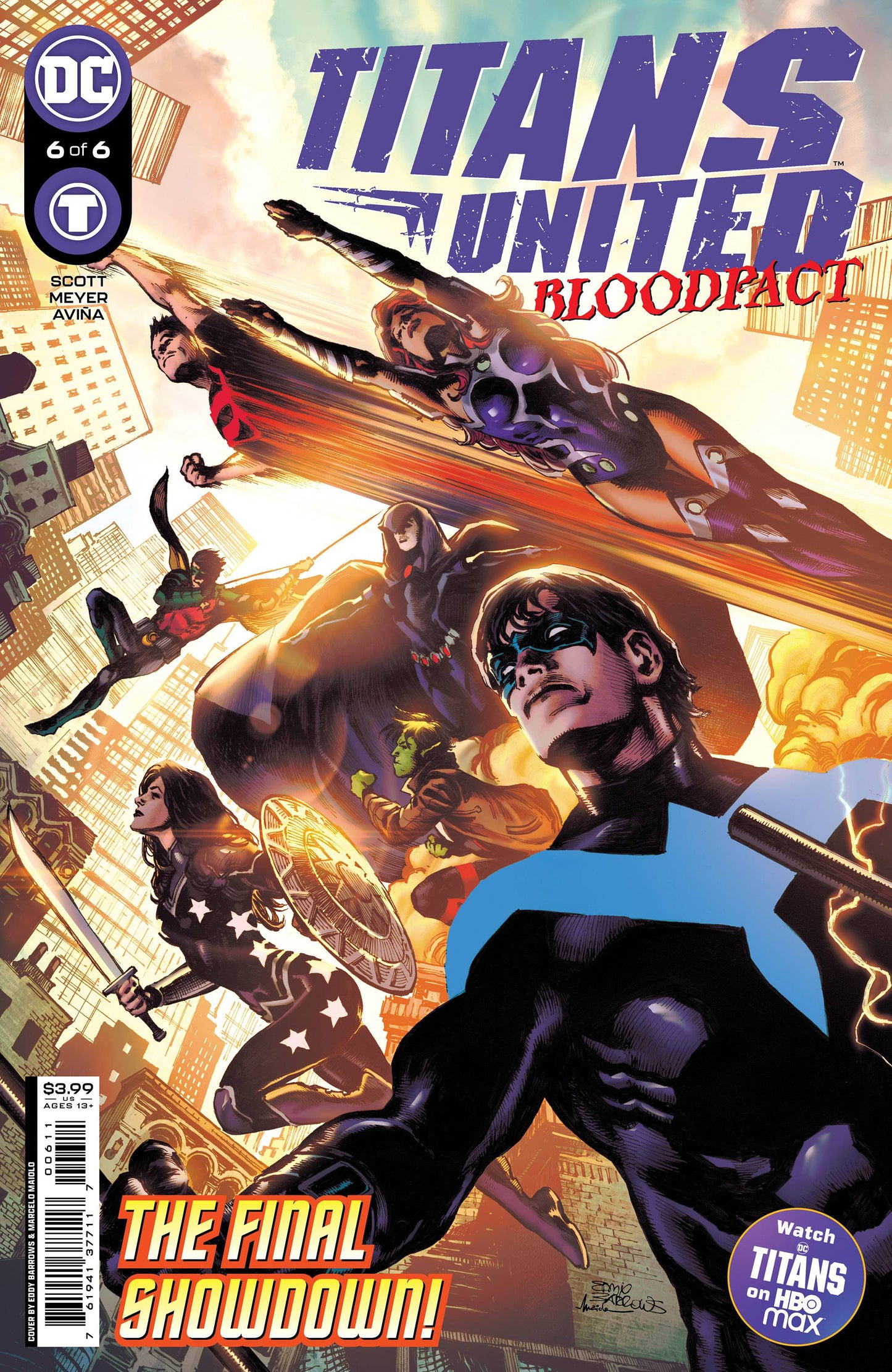 TITANS UNITED BLOODPACT #6 (OF 6) CVR A EDDY BARROW