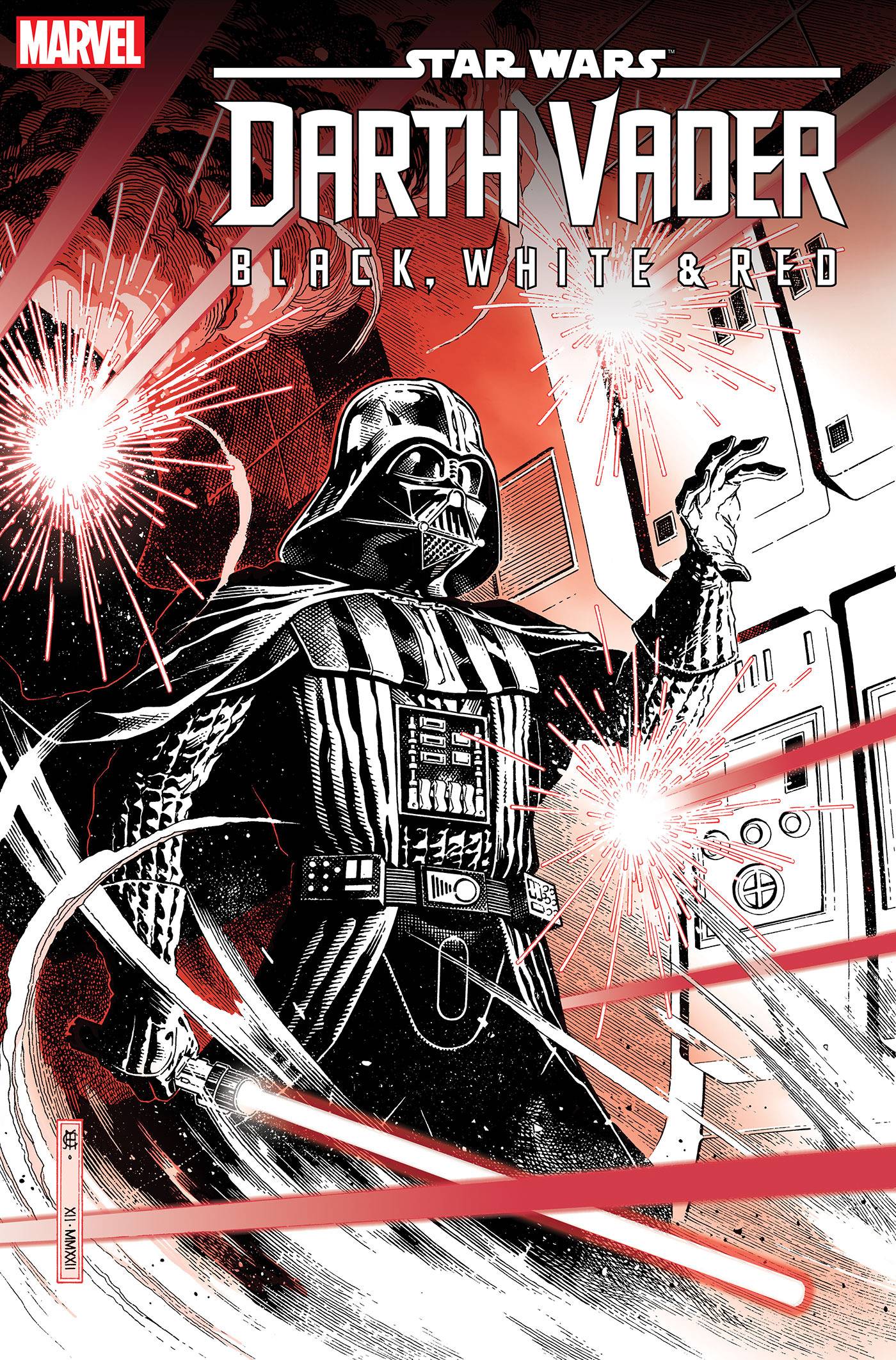 STAR WARS DARTH VADER BLACK WHITE AND RED #1 CHEUN VAR