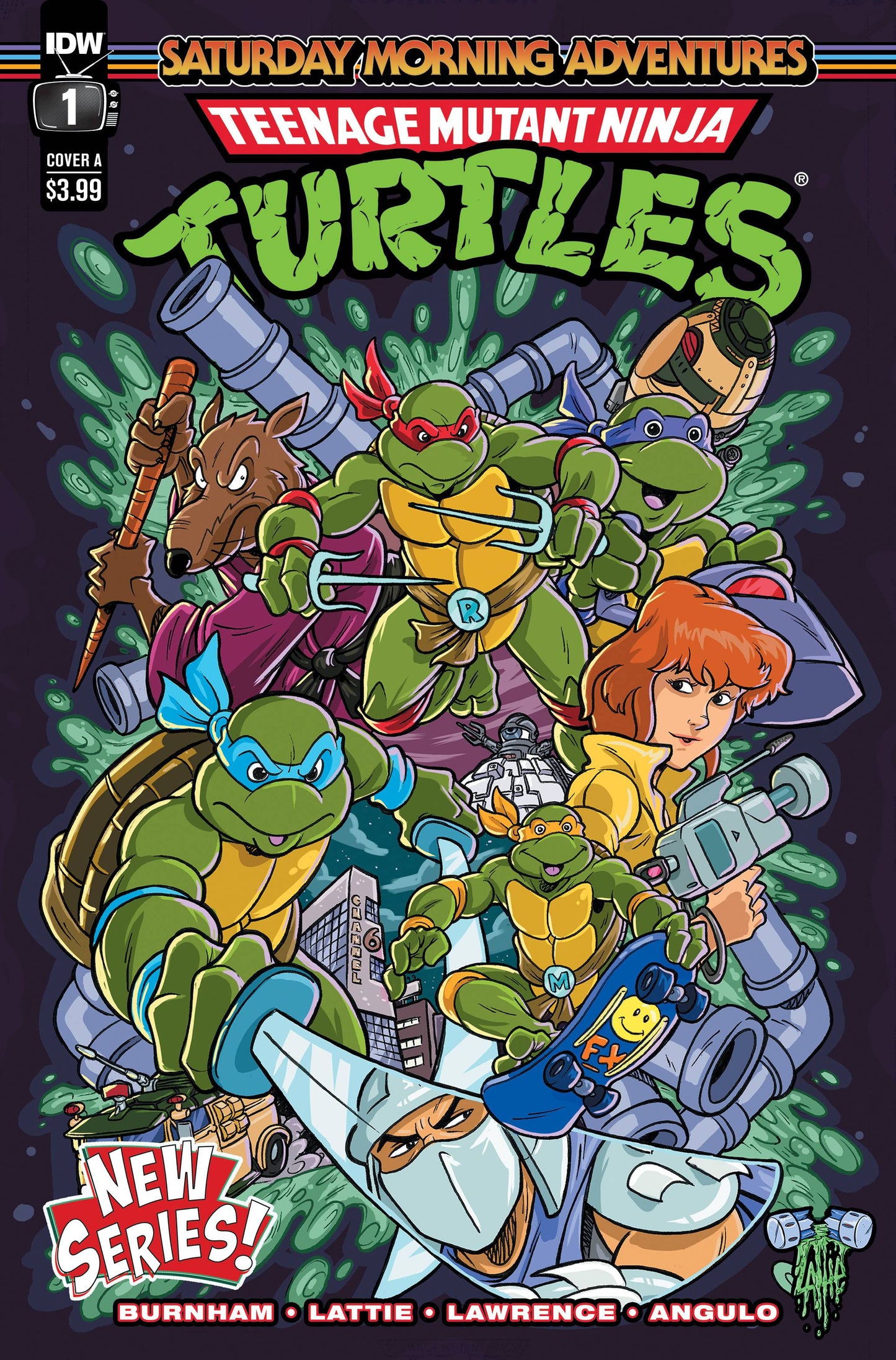 TMNT SATURDAY MORNING ADV CONTINUED #1 CVR A LATTI