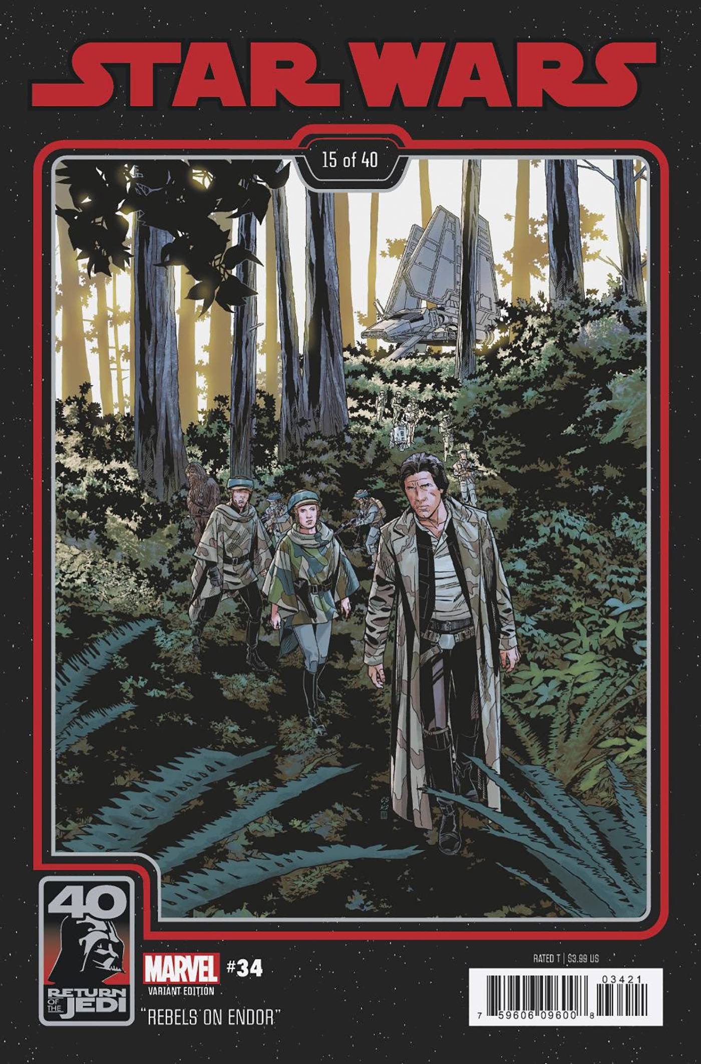 STAR WARS #34 SPROUSE RETURN OF THE JEDI 40TH ANNIVERSARY VAR