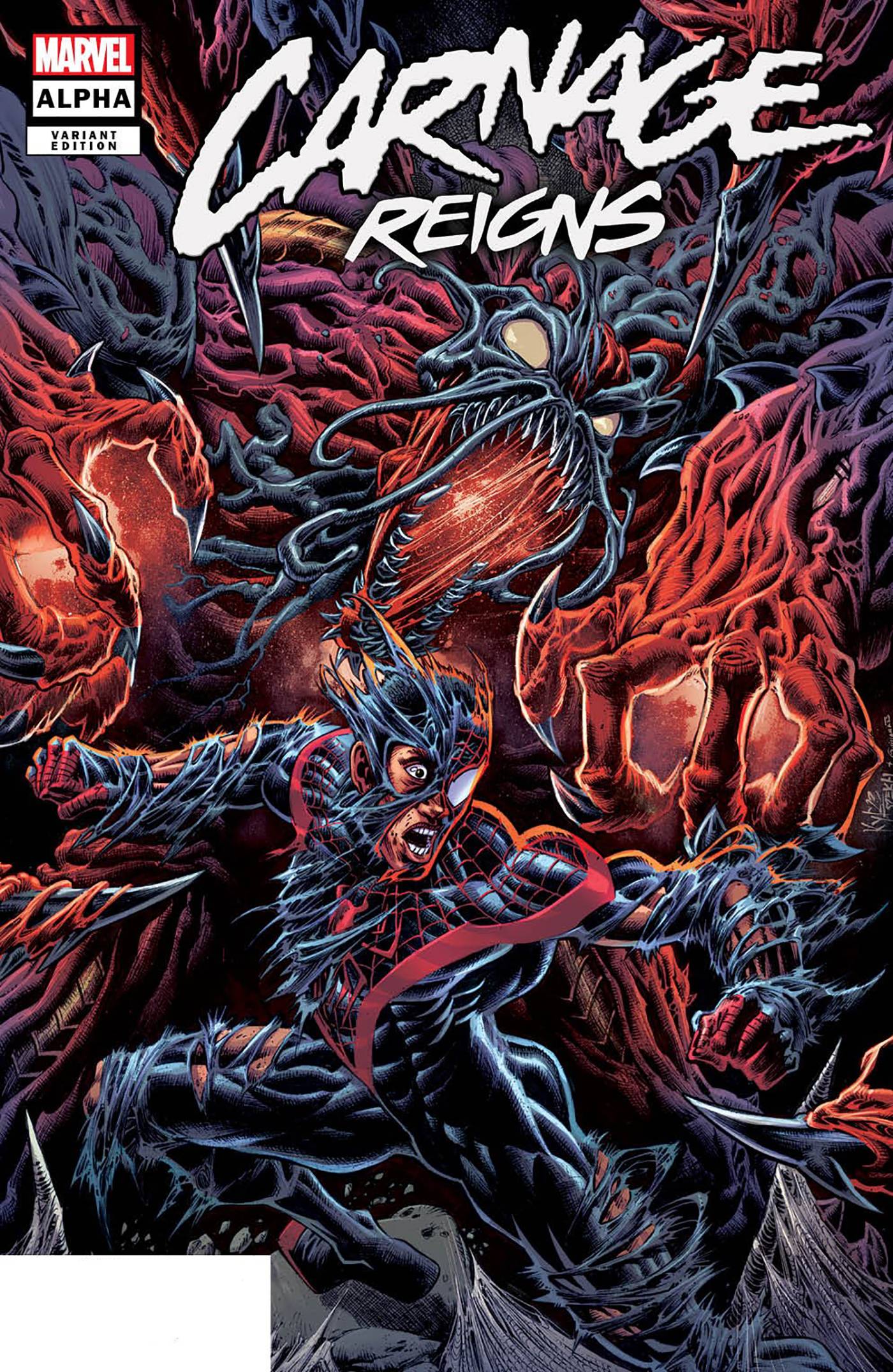CARNAGE REIGNS ALPHA #1 25 COPY INCV KYLE HOTZ VAR