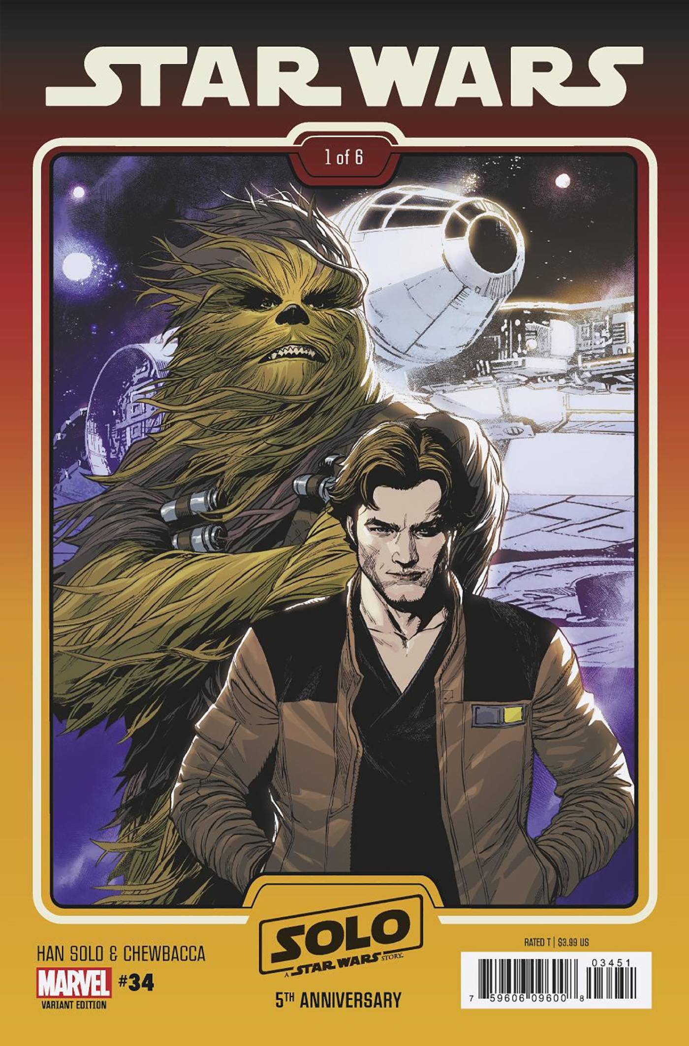 STAR WARS #34 YU SOLO & CHEWBACCA SOLO 5TH ANNIV