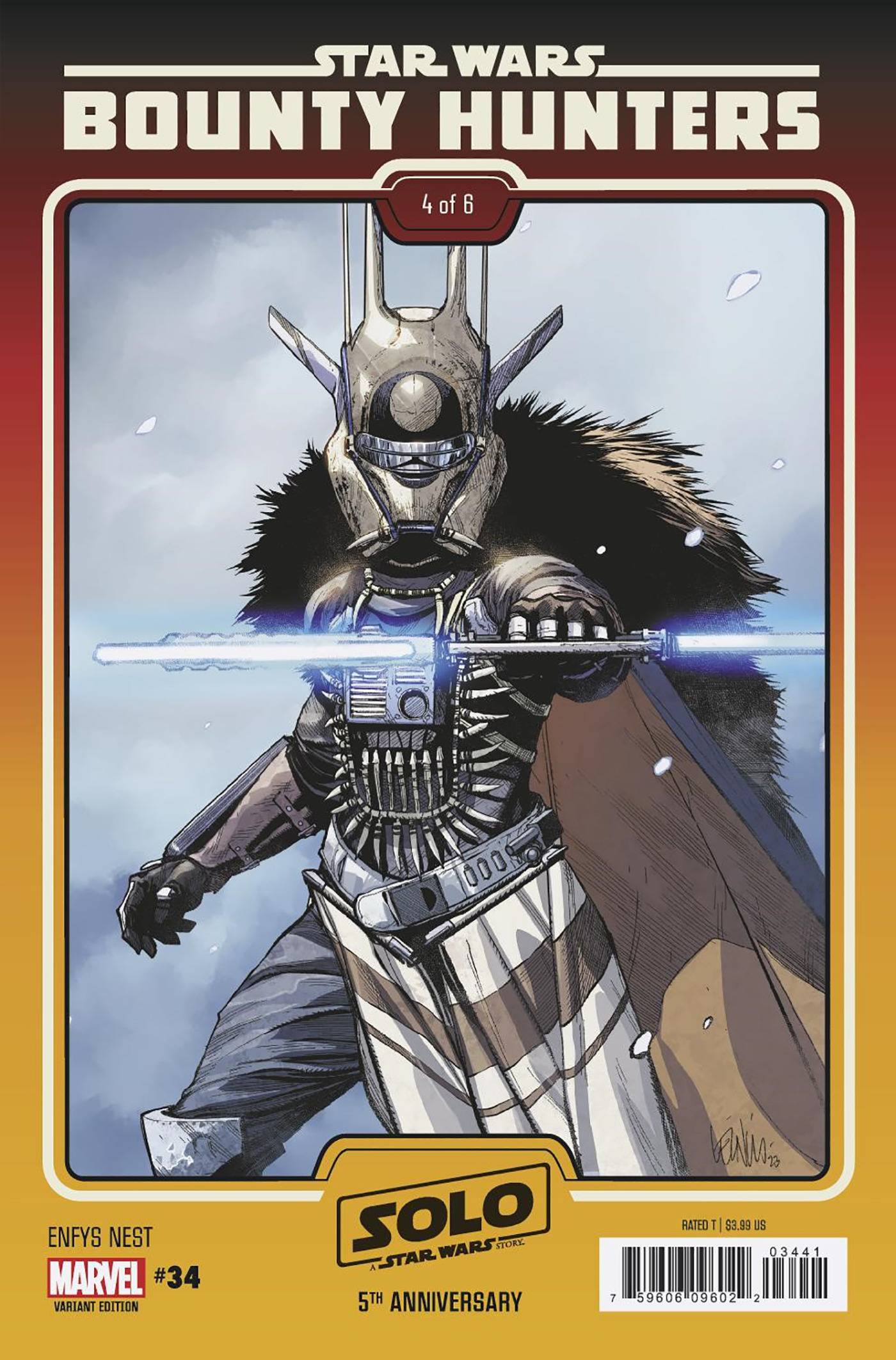 STAR WARS BOUNTY HUNTERS #34 YU ENFYS NEST SOLO 5TH ANNIVERSARY VAR