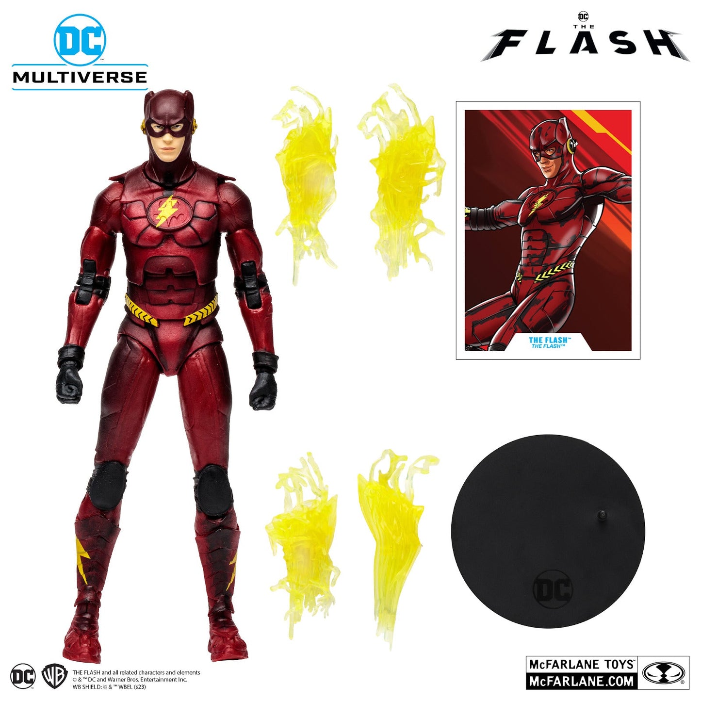 DC THE FLASH MOVIE 7IN FLASH (BATMAN COSTUME) AF