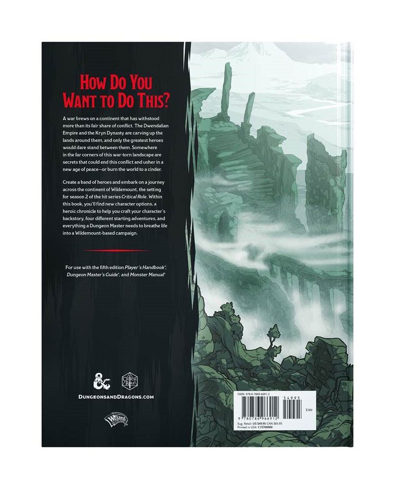 Explorer's Guide to Wildemount - Dungeons & Dragons RPG Adventure