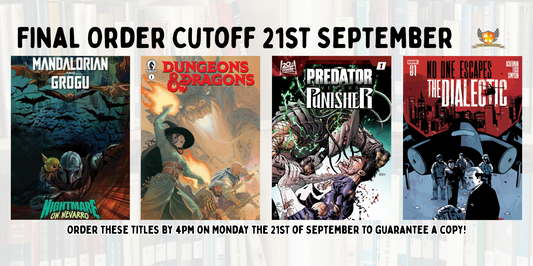 Our picks of the comics on final order cutoff: Monday 21 September 2026