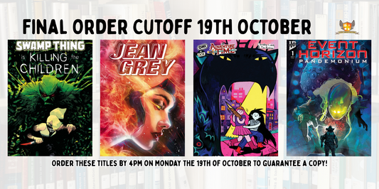 Our picks of the comics on final order cutoff: Monday 19 October 2026
