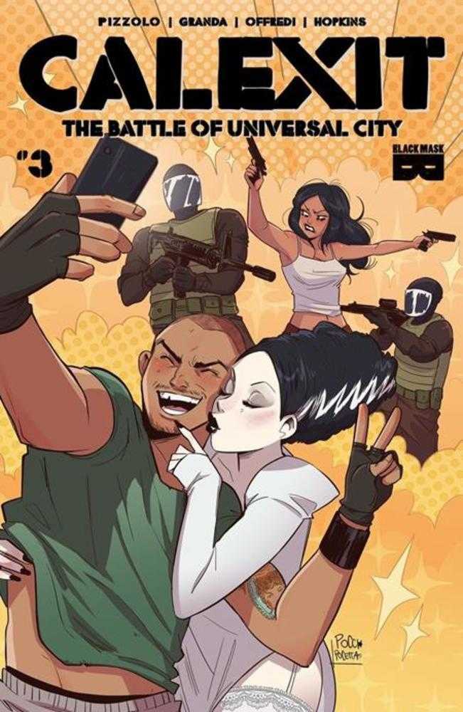 Calexit The Battle Of Universal City #3 (Of 3) Cover B Inc 1:3 Elisa Pocetta Variant (Mature) Previously Solicited