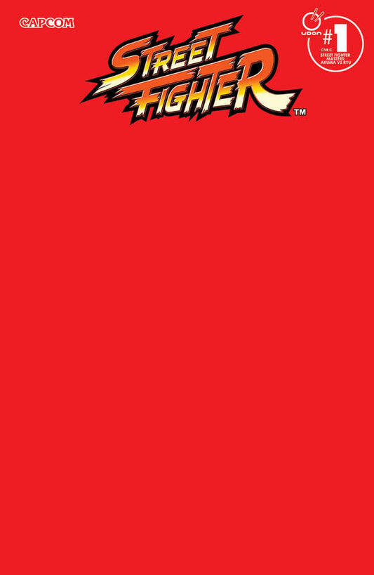 Street Fighter Masters: Akuma vs Ryu #1 Cover D Red Blank Sket
