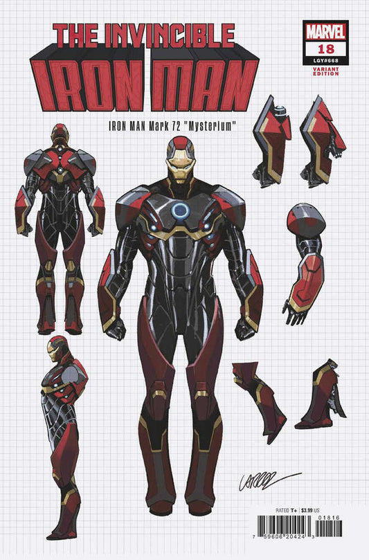 Invincible Iron Man #18 Pepe Larraz Design Variant [Fhx] 1:10
