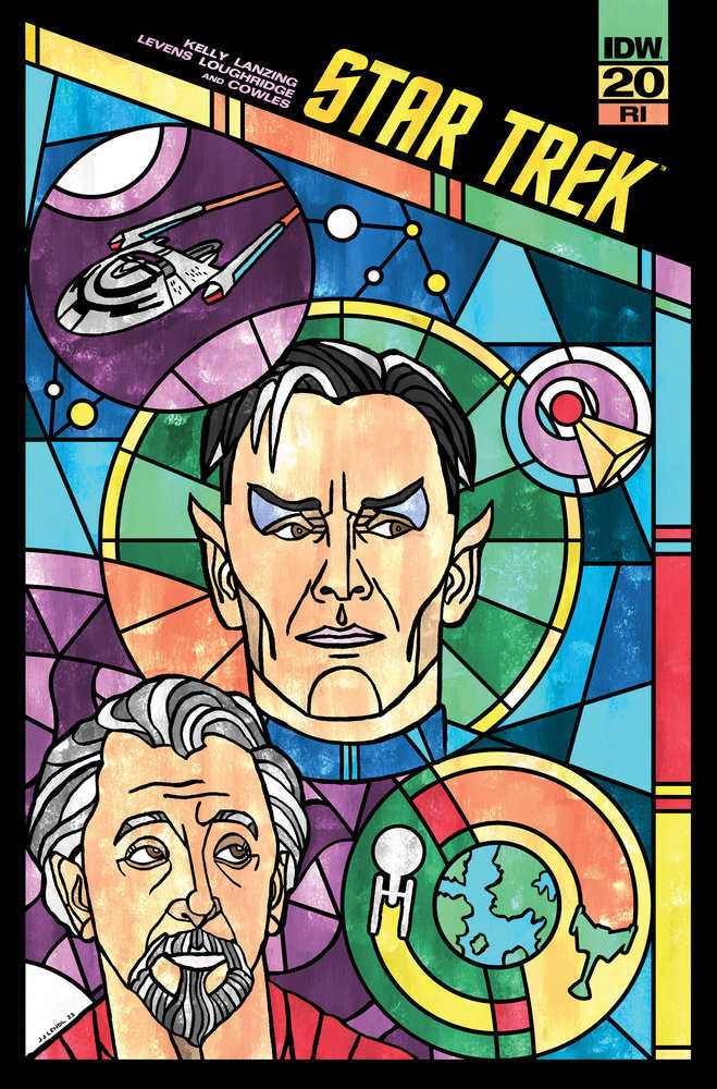 Star Trek #20 Variant Ri (10) (Lendl Connecting Stained Glass Variant)