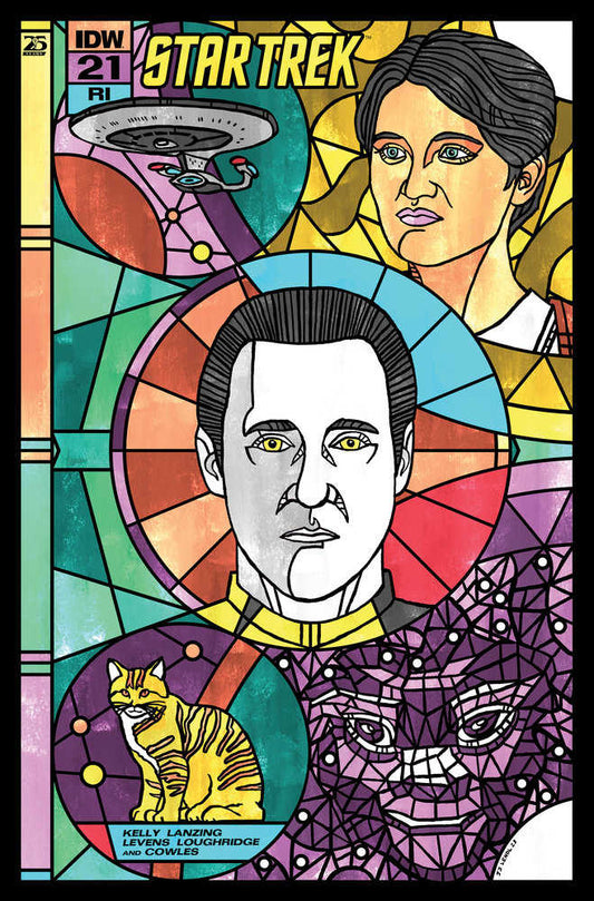 Star Trek #21 Variant Ri (10) (Lendl Connecting Stained Glass Variant)