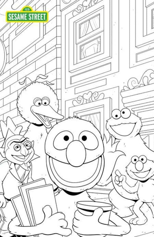 Sesame Street #1 Cover C Coloring Book Sketch