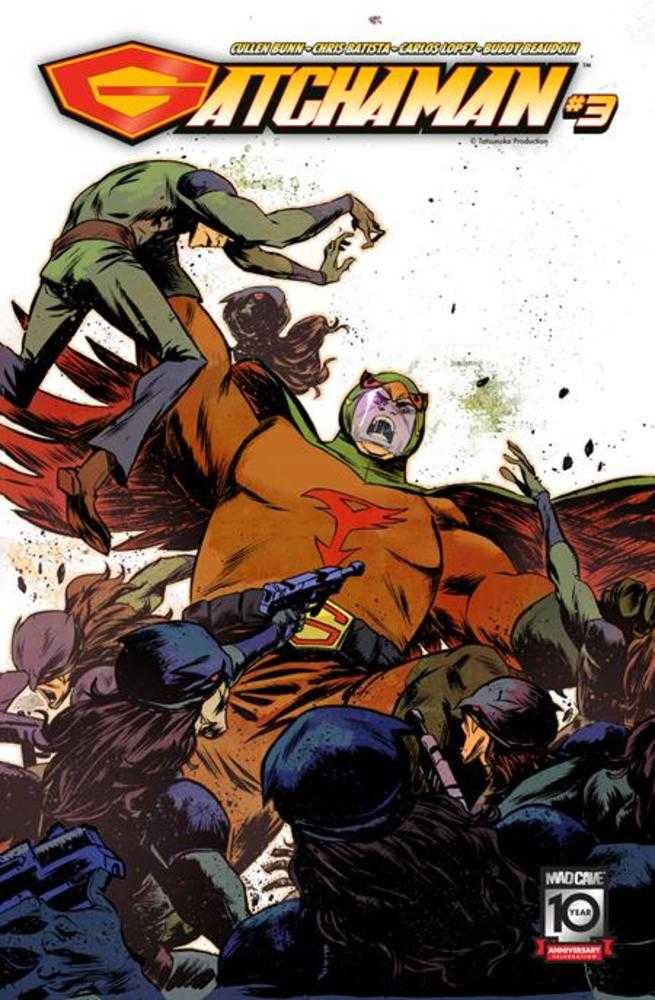 Gatchaman #3 Cover B Sanford Greene Connecting