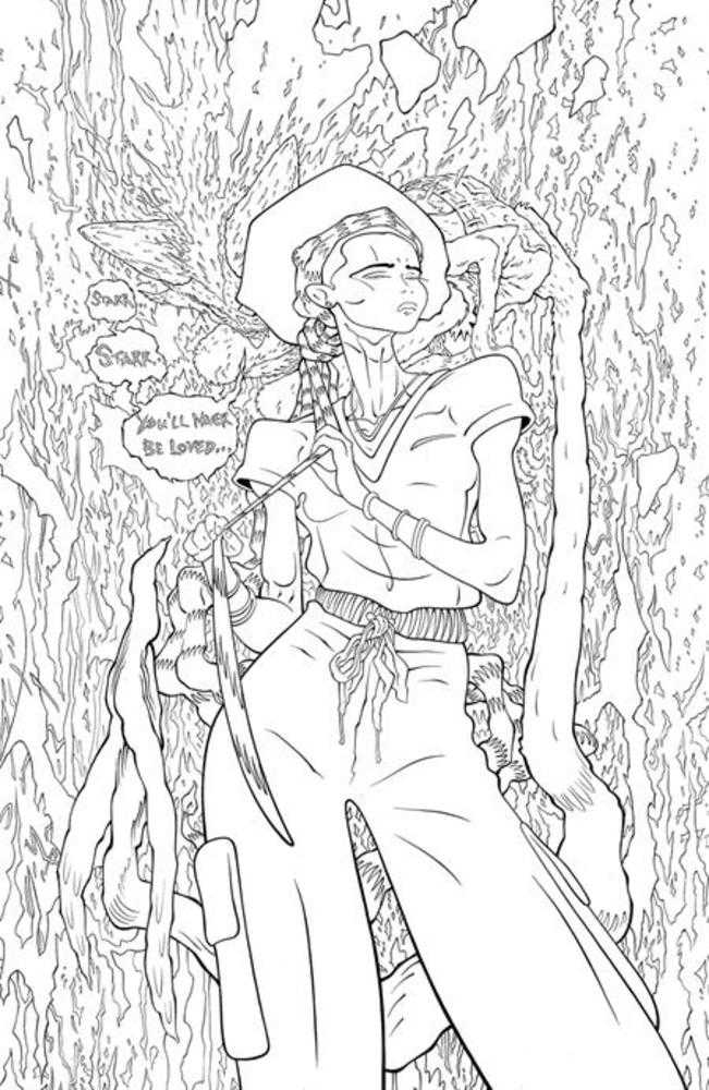 Lucky Devils #3 (Of 9) Cover C 1 in 25 Tradd Moore Black & White Foil Full Art Variant (Mature)