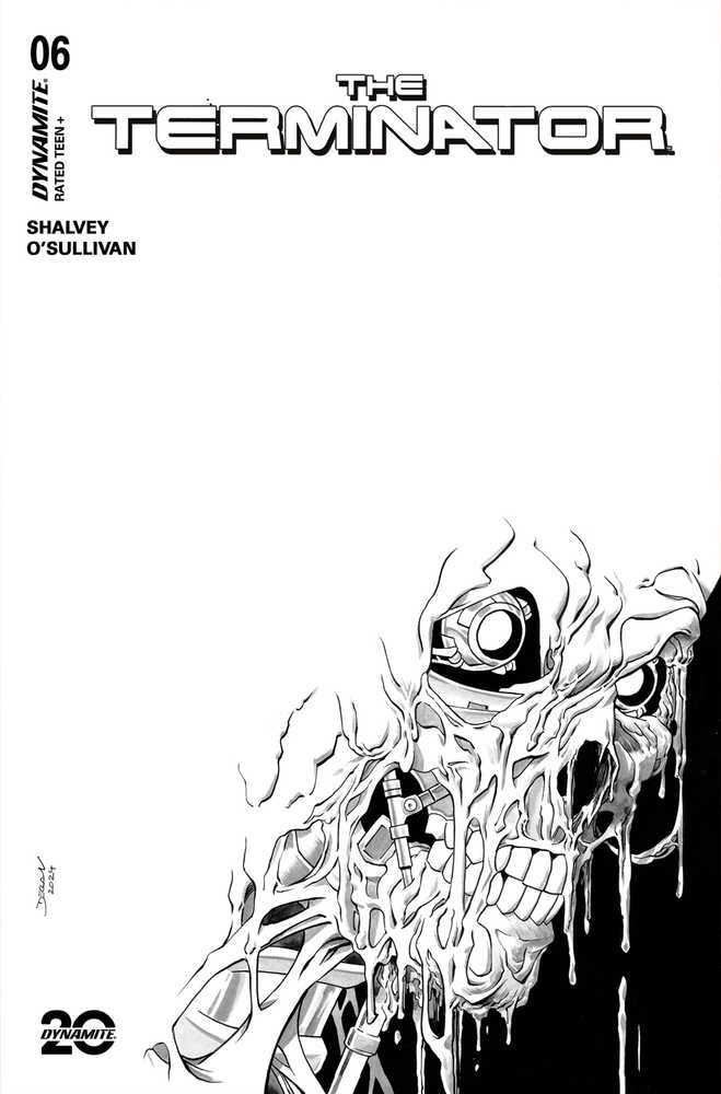 Terminator #6 Cover I 10 Copy Variant Edition Shalvey Line Art