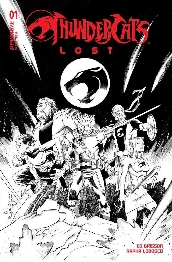 Thundercats Lost #1 Cover W 7 Copy Foc Variant Edition Shalvey Line Art (