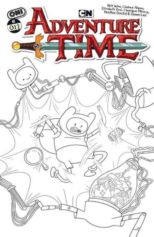 Adventure Time (2025) #12 Cover E Inc 1:20 Nick Winn Black & White Variant