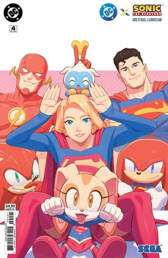 DC X Sonic The Hedgehog Metal Legion #4 (Of 5) Cover B Min Ho Kim Card Stock Variant