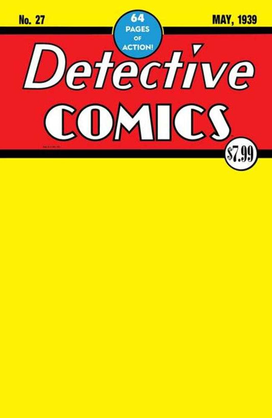 Detective Comics #27 Facsimile Edition Cover C Blank Card Stock Variant (2026)