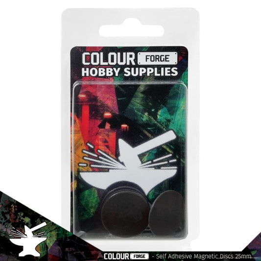 Colour Forge: Self-adhesive magnetic discs 25mm x10